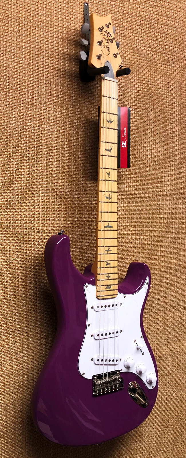 PRS SE Silver Sky Electric Guitar Summit Purple Maple Neck/Board Poplar Body Bag