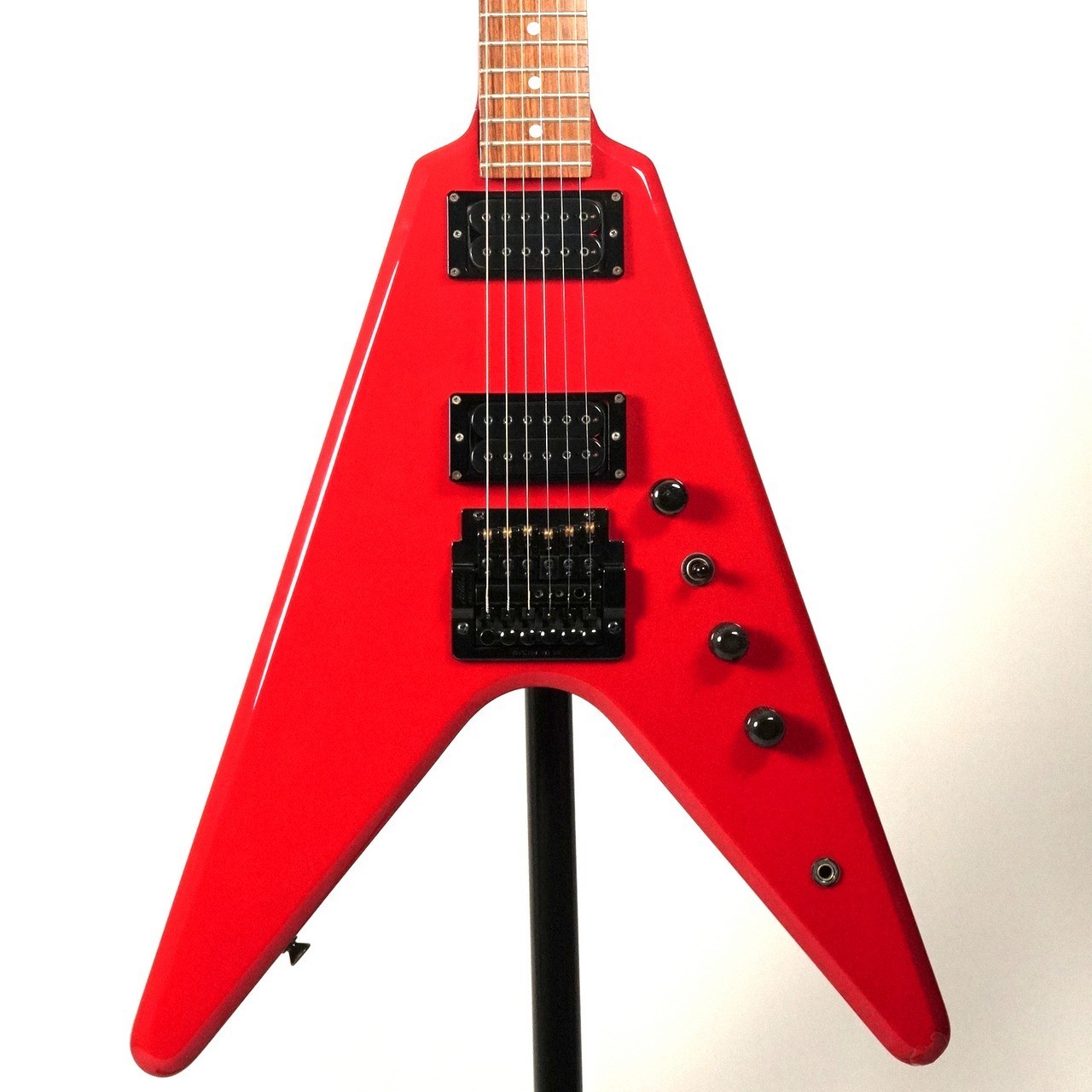 Greco MTV-80 Red Black Hardware Made in Japan 1984 FV Type Solid Electric Guitar
