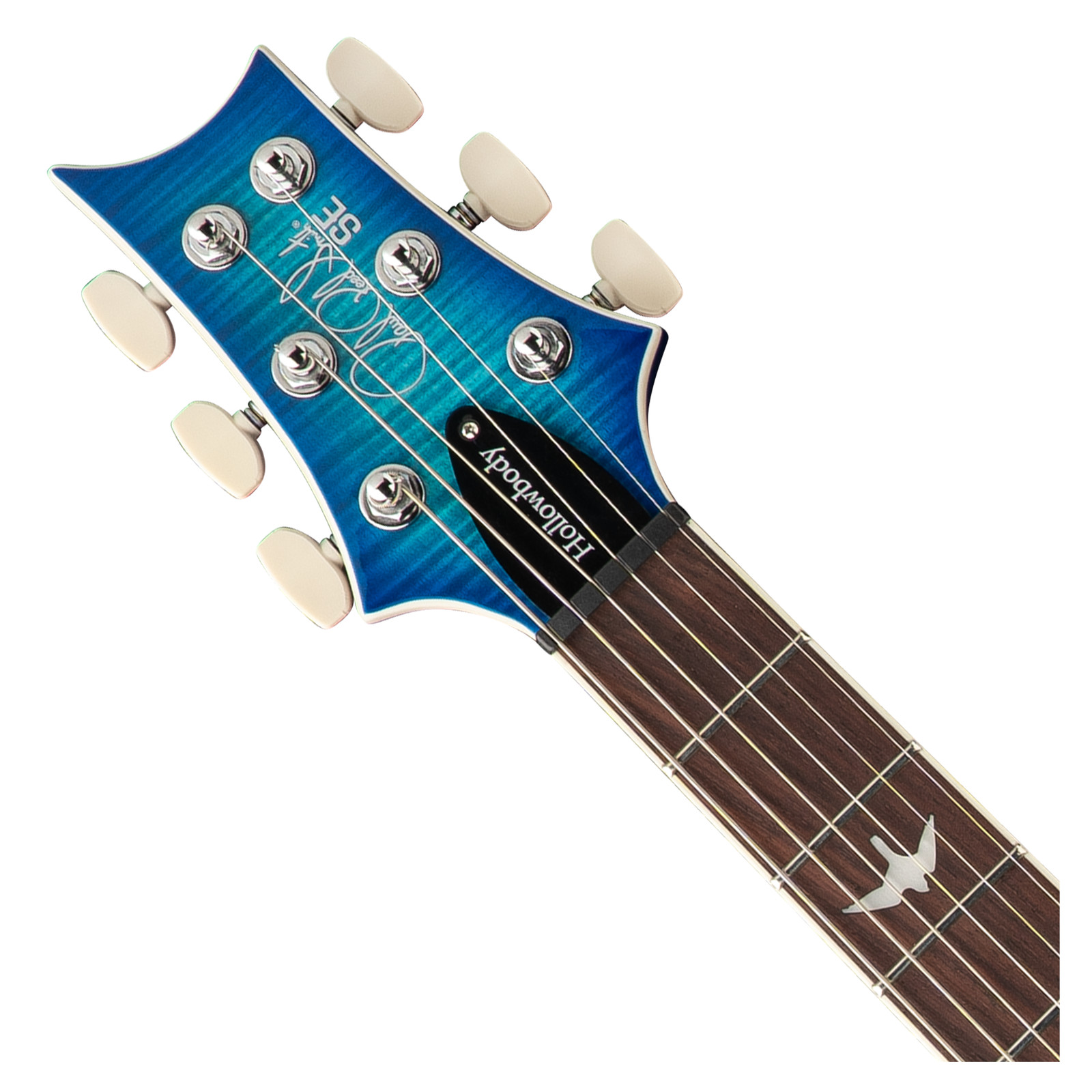 PRS SE Flat Back Hollowbody I Piezo Electric Guitar – Lake Blue – Open Box