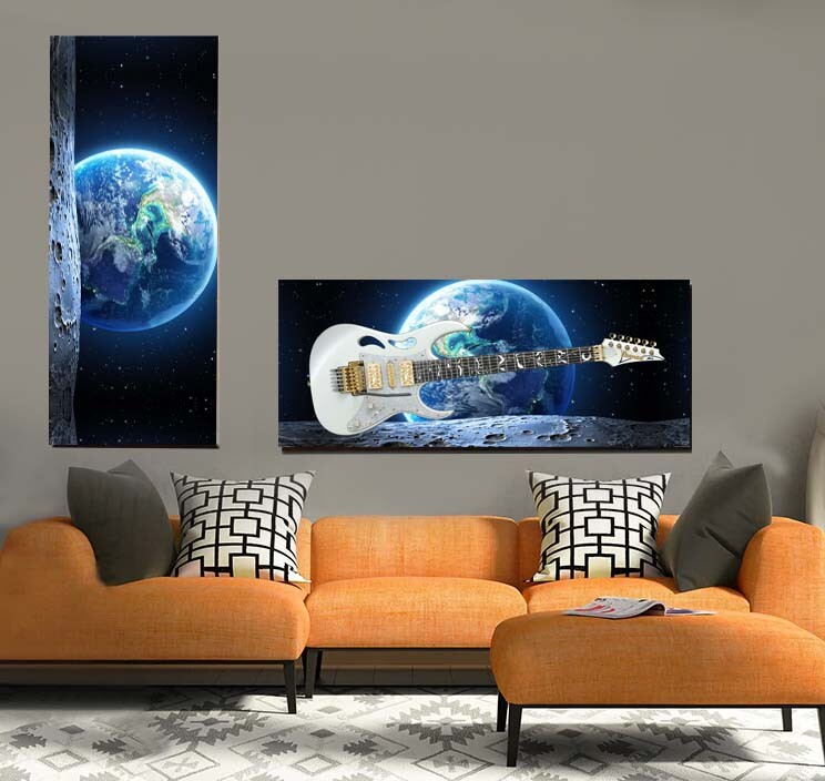 Guitar Kit- Electric Fishbone Guitar, Guitar & Headstock Skin,Wall Skin, Hanger