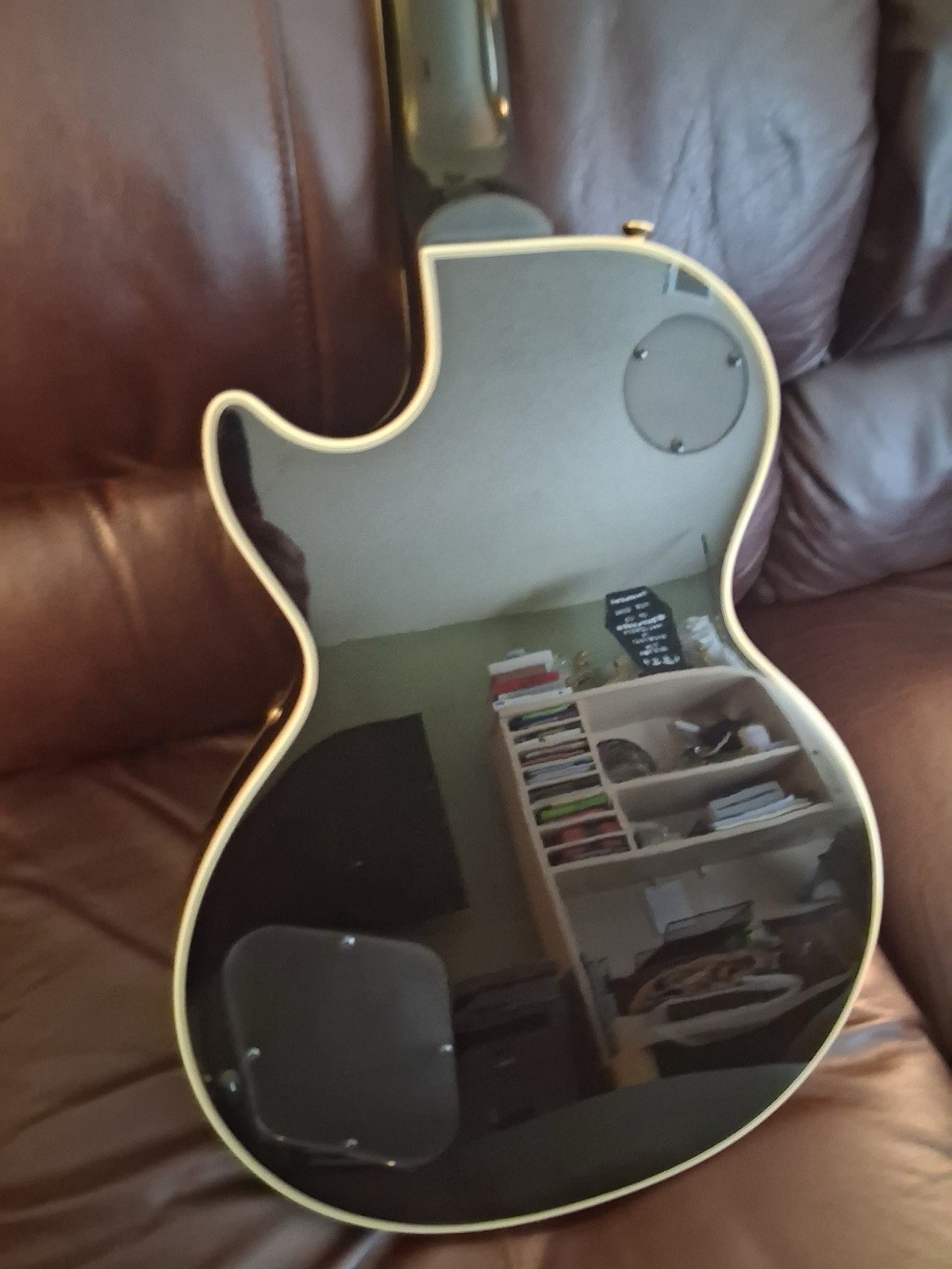 Epiphone Les Paul Custom Black Electric Guitar 2022 EMG 57 66