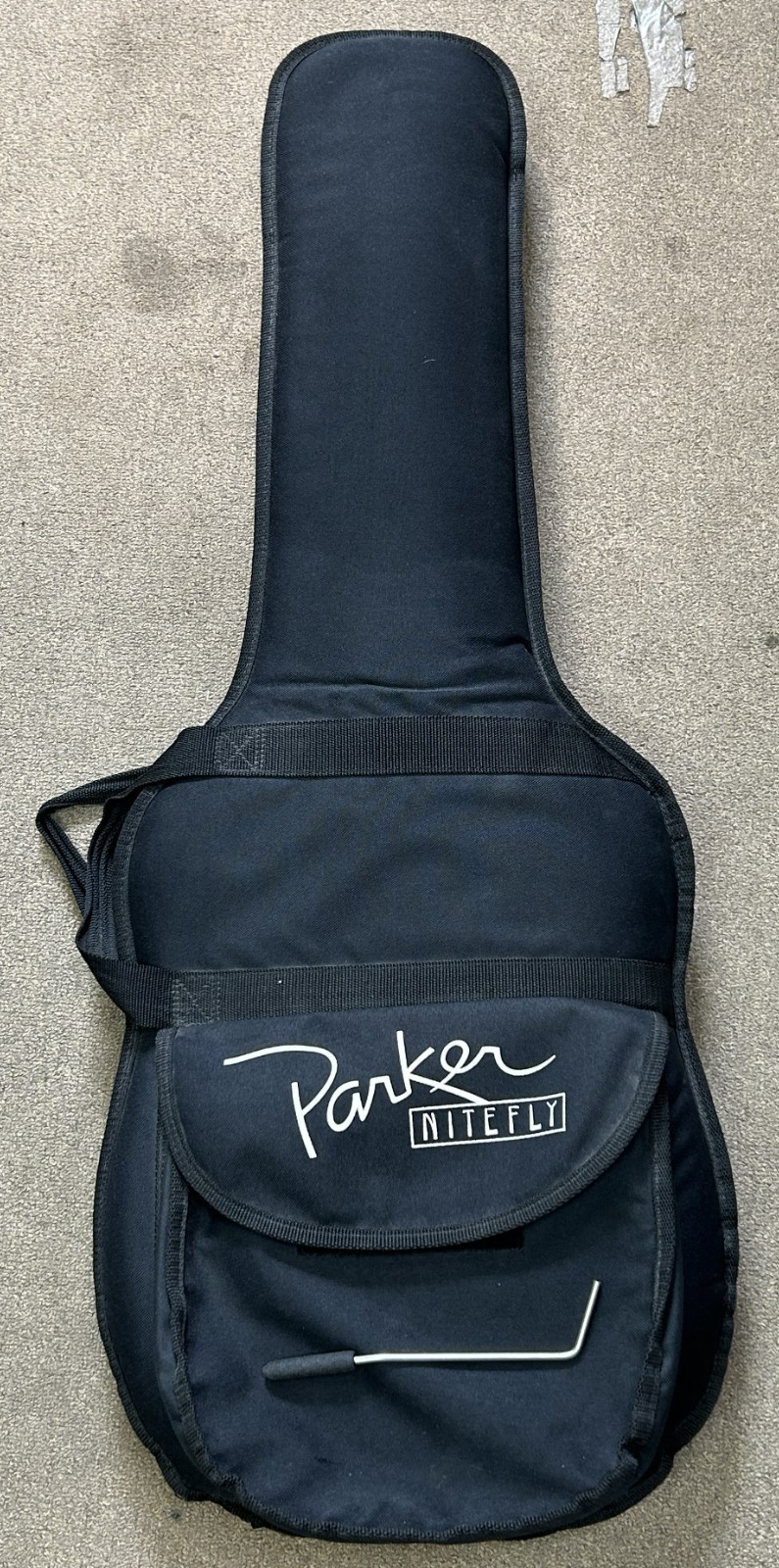 (MA6) Parker NiteFly HSS NFV2 / NFV4 Guitar Red & White USA + Original Gig Bag