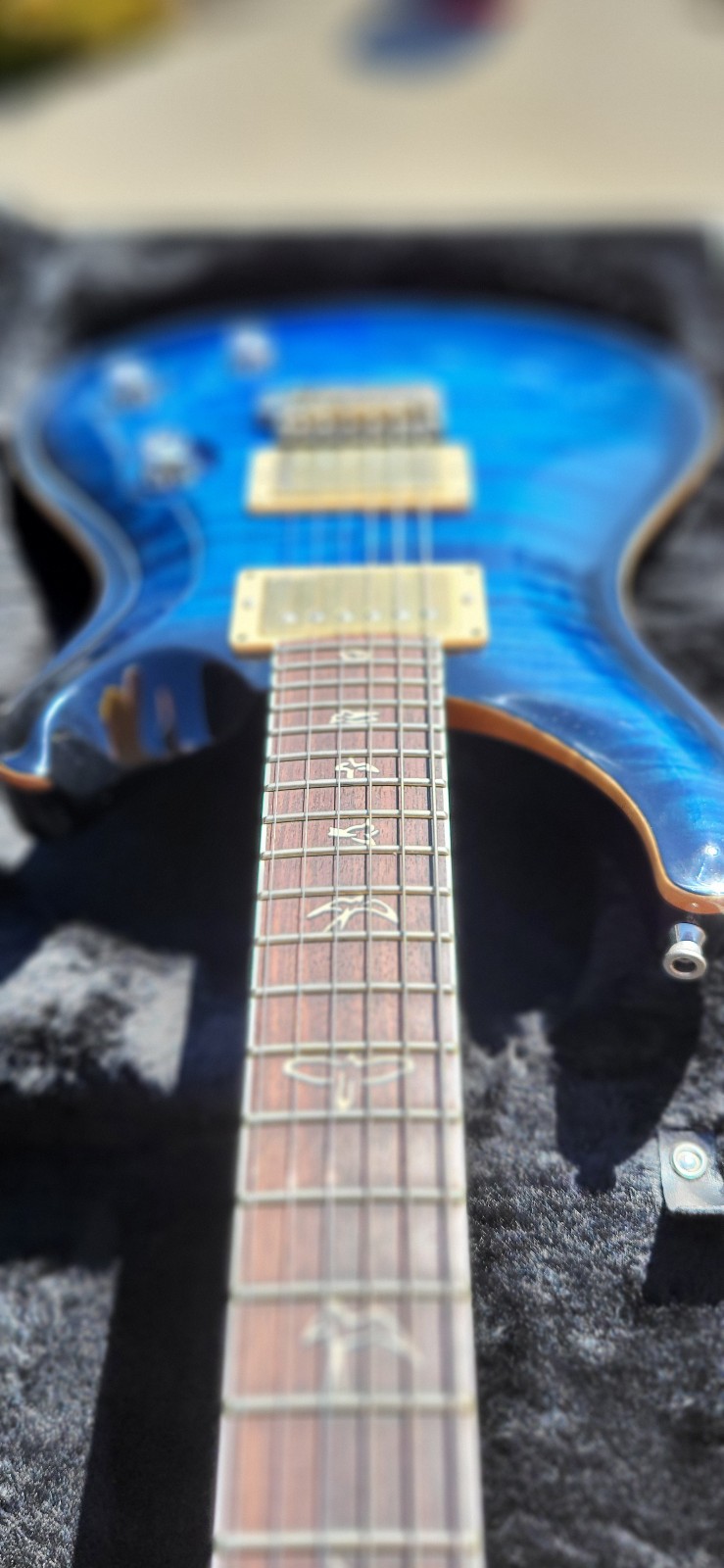 PRS Custom 24 Ten Top 2010 artist quilted whale blue excellent FREE SHIPPING