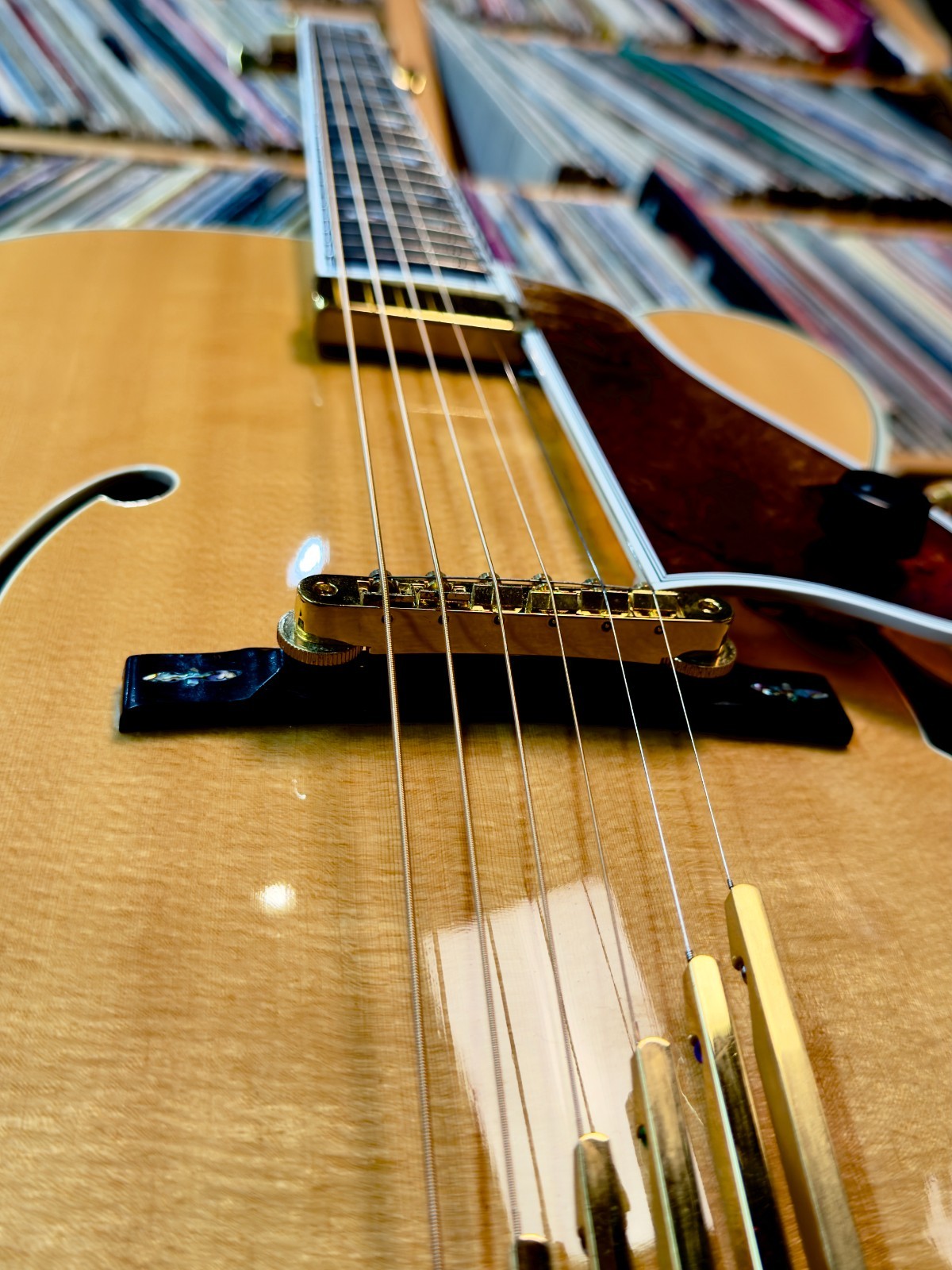 1997 Gibson Custom Shop LeGrand • Carved & Flamed Maple Back, Sides, & neck