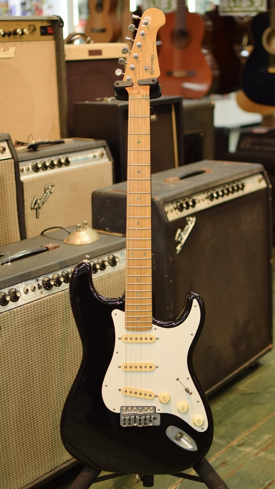 HISTORY GH-SV/M BLK Used 2011 Alder Body Maple Fingerboard Black w/Hard Case