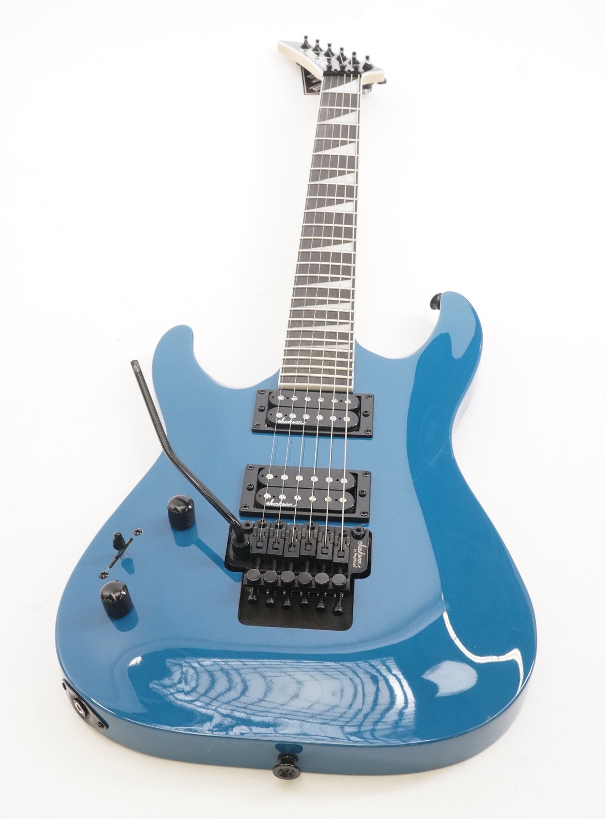 Jackson JS Series Dinky Arch Top JS32 DKA LH, Bright Blue Electric Guitar