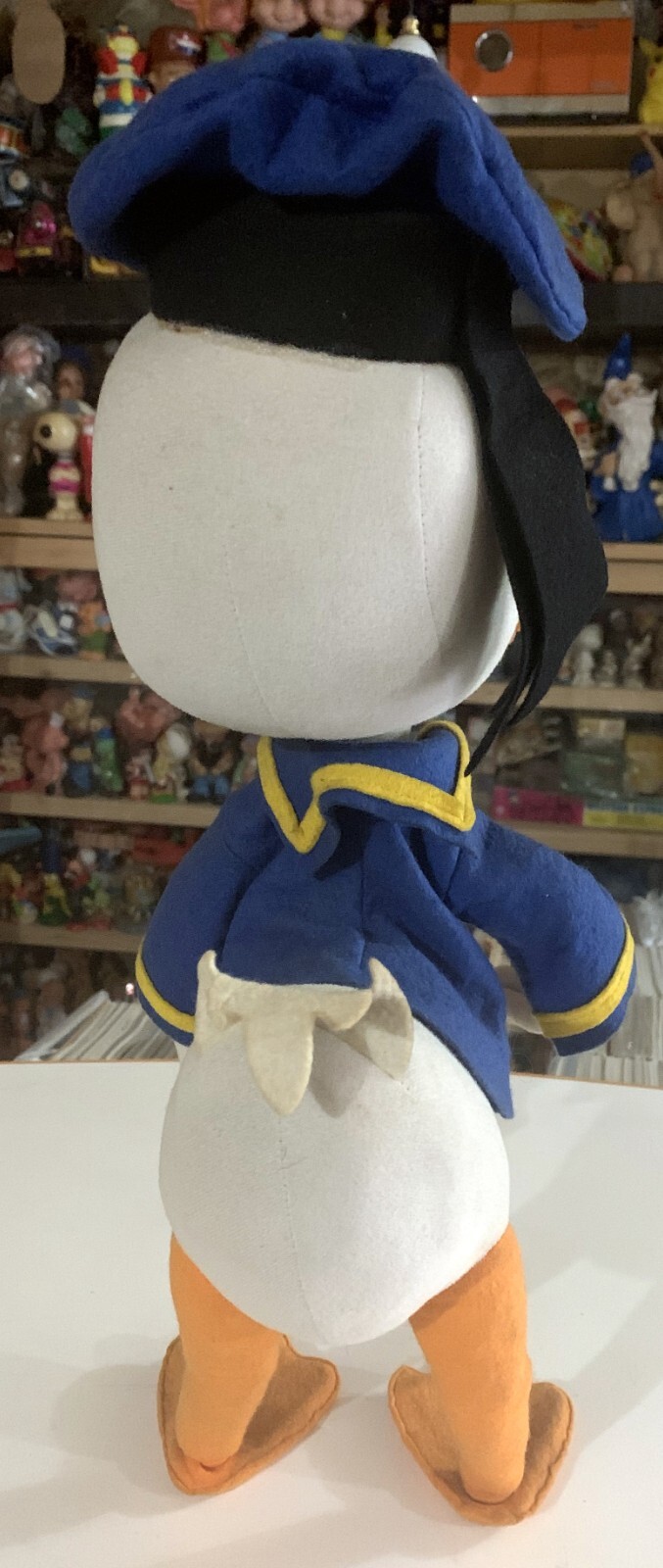 VINTAGE LARGE 17″ TOY DOLL DONALD DUCK FELT WALT DISNEY LARS 1960s