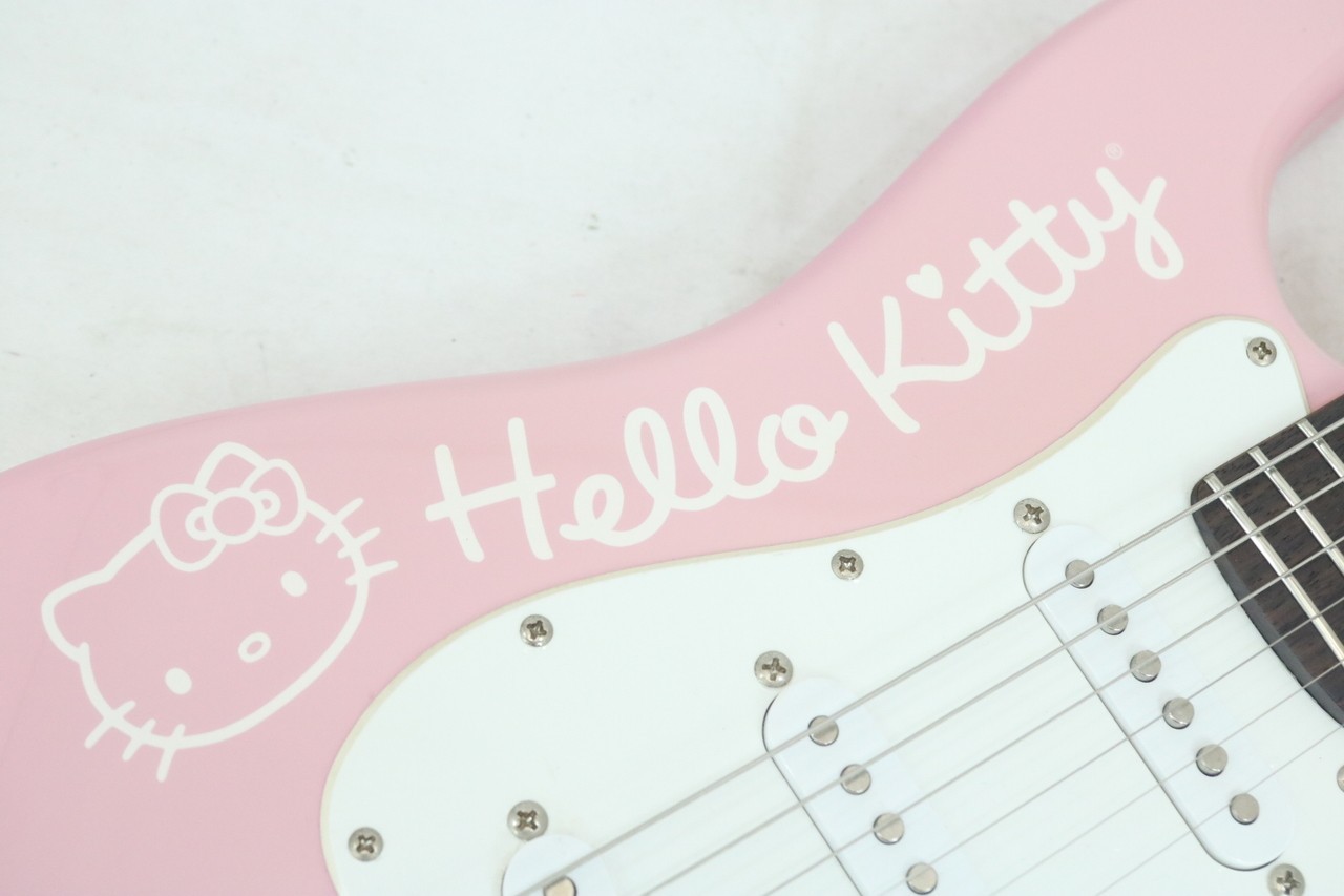 Squier by Fender Hello Kitty Mini Strat Electric Guitar w/ Original Soft Case