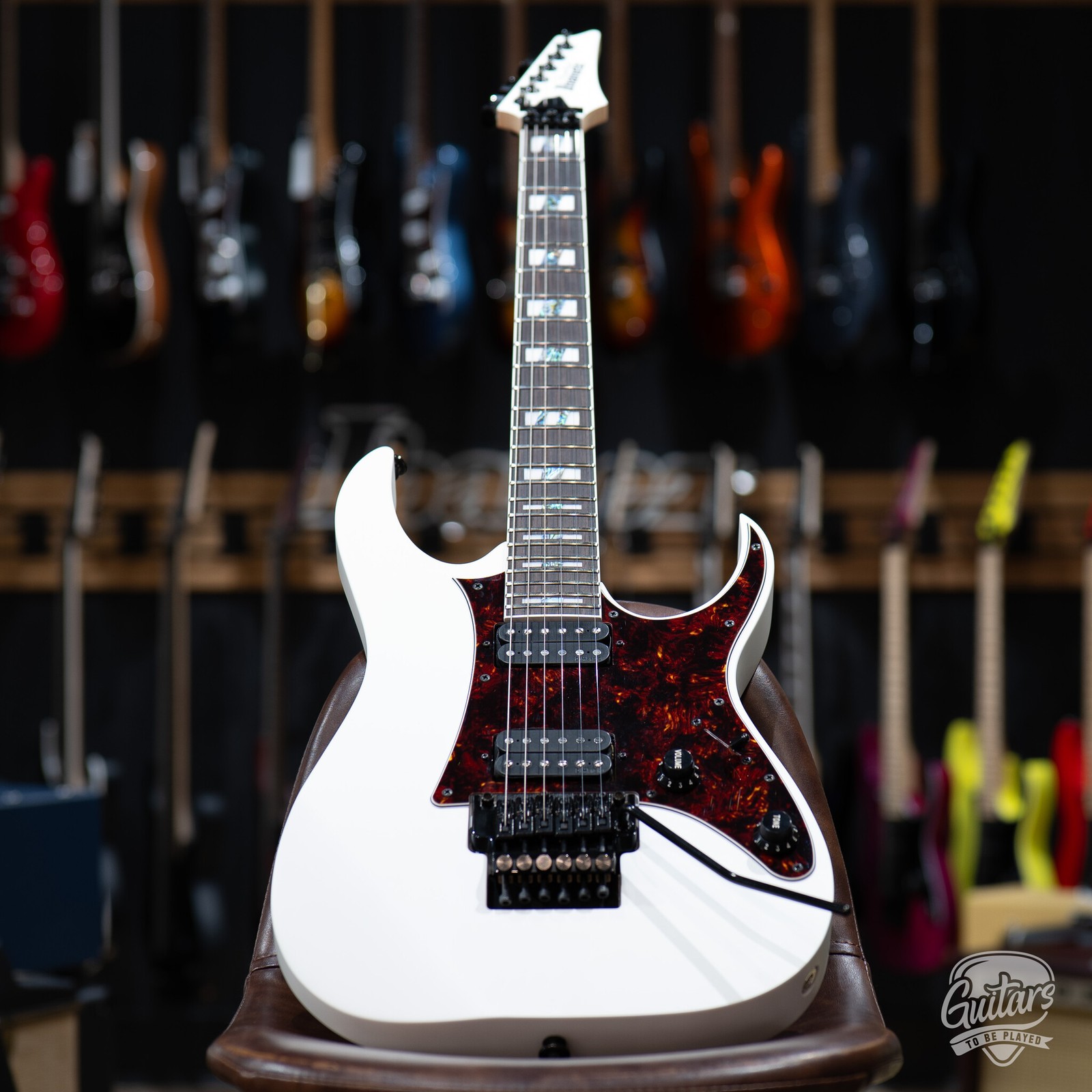 Ibanez RG653DX Prestige HH Guitar w/ Case – White Flat (Demo)