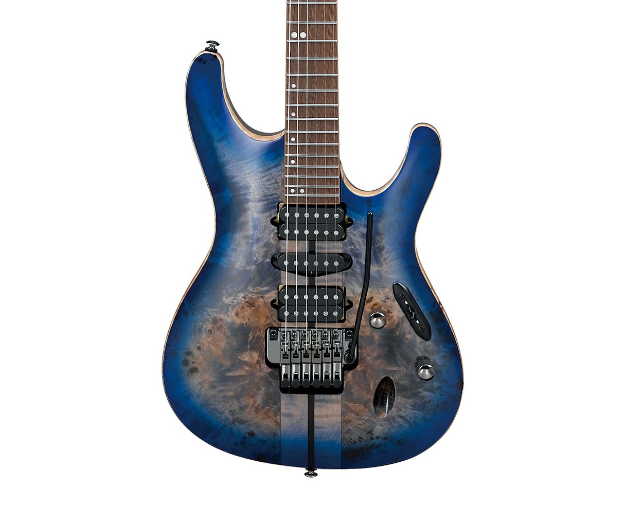Used Ibanez S1070PBZCLB S Premium Electric Guitar – Cerulean Blue Burst
