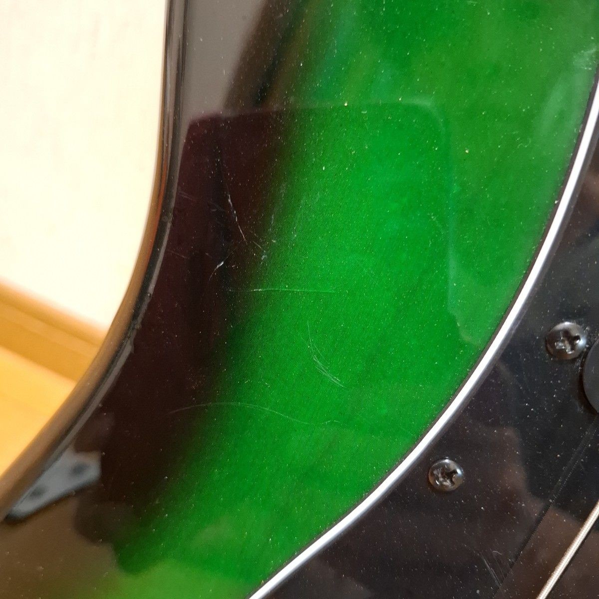 SELDER Electric Guitar Stratocaster Black Green