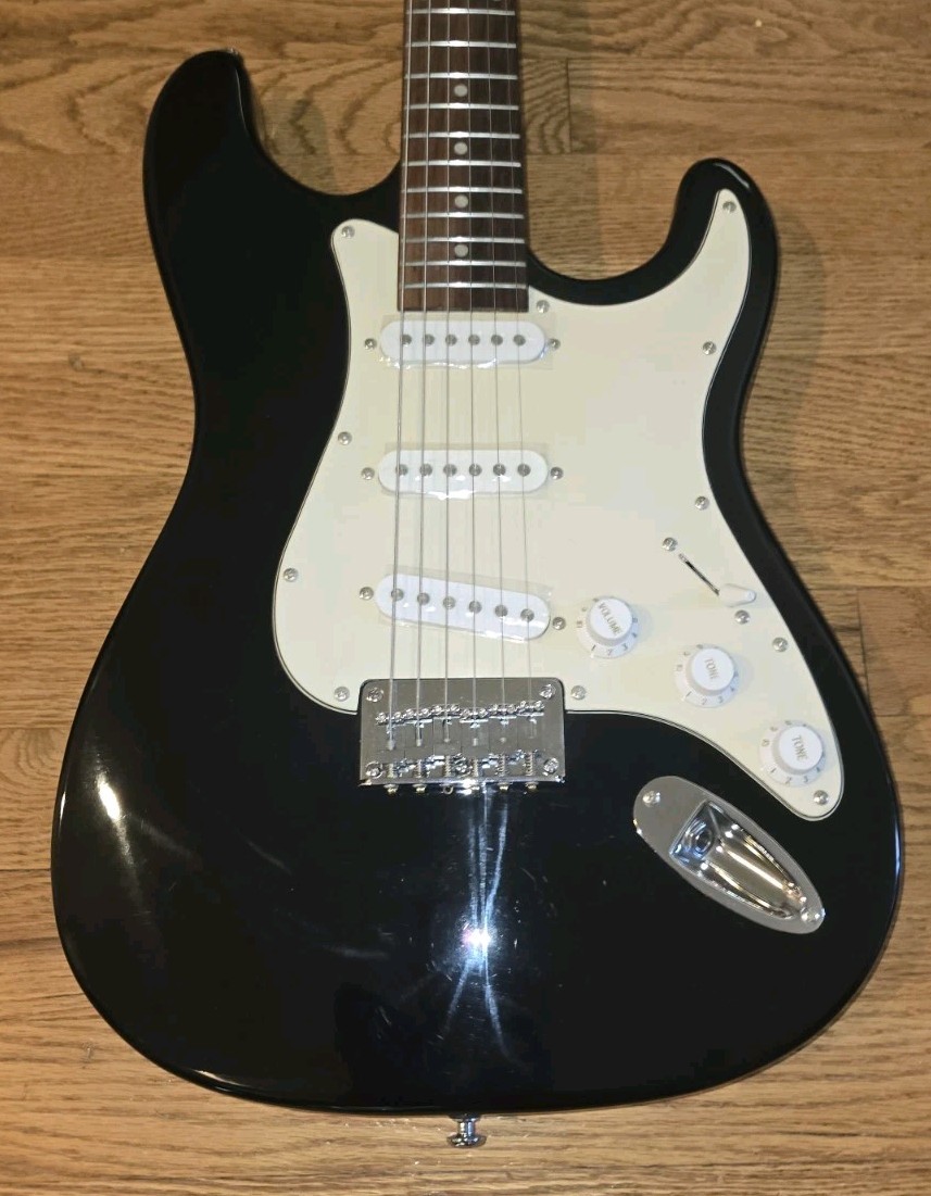 Carlson Solid Paulownia Body Ultra Lightweight Electric Guitar SG-1 TBK Black