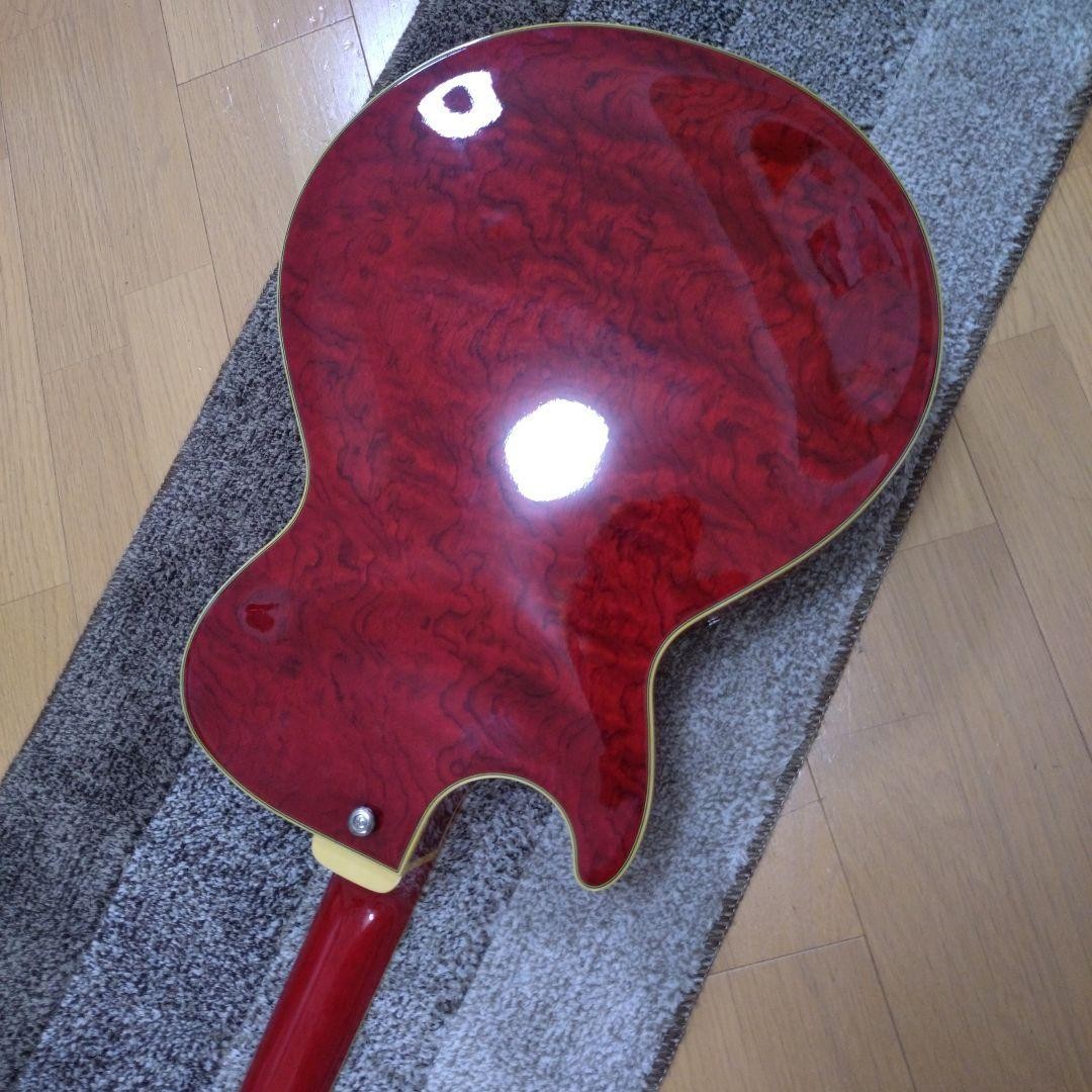 Ibanez AG85 TRD Full Hollow Body Electric Guitar Transparent Red Exotic Wood