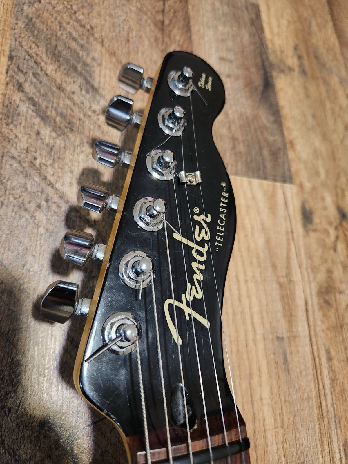 Fender Brad Paisley Road Worn Partscaster Electric Guitar Black Sparkle