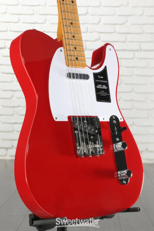 Fender Vintera III Late ’50s Telecaster Electric Guitar – Dakota Red, Alder Body