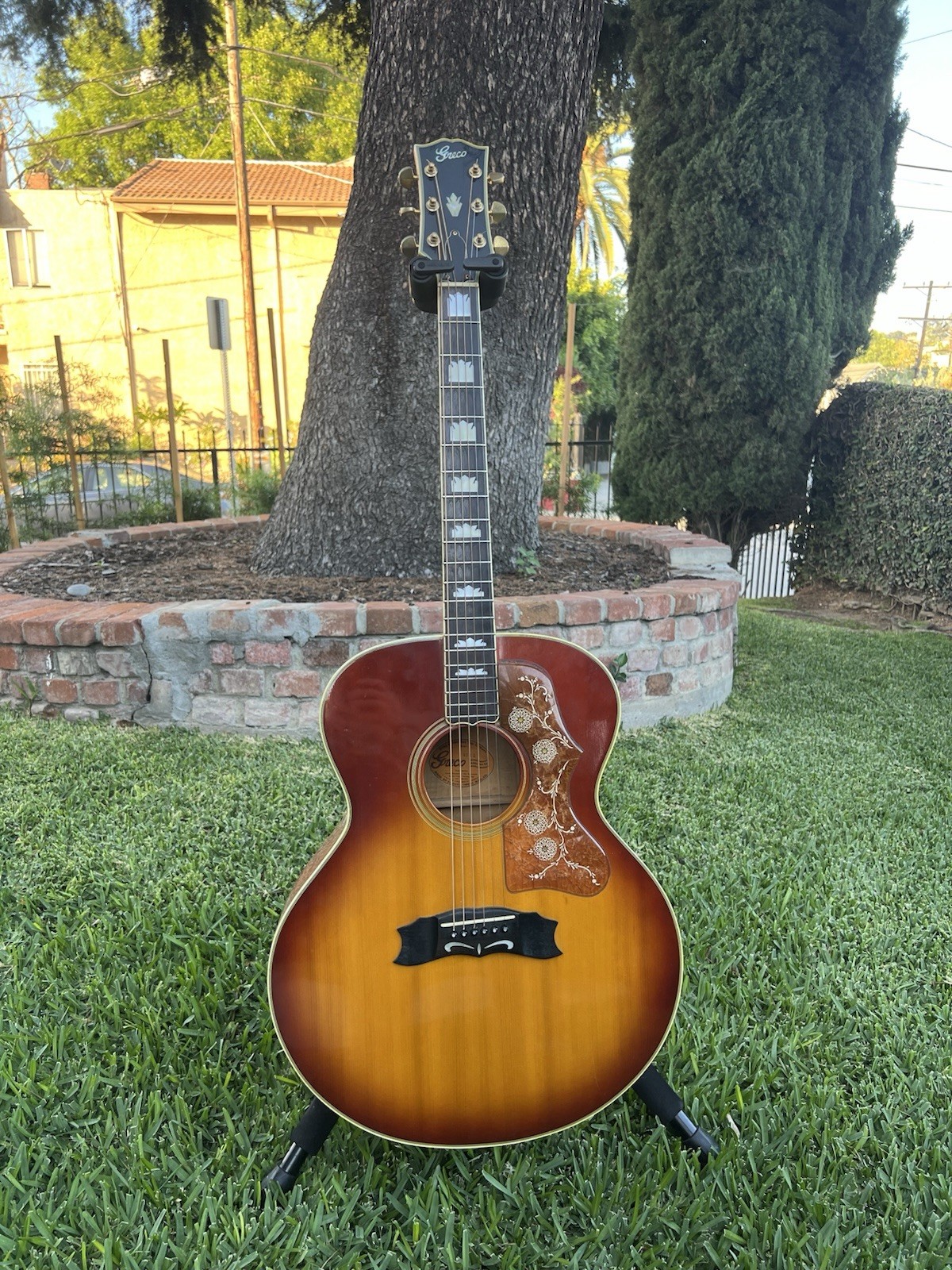 Greco 404S 1975 Sunburst (Rare Finish) – Gibson SJ200 Copy
