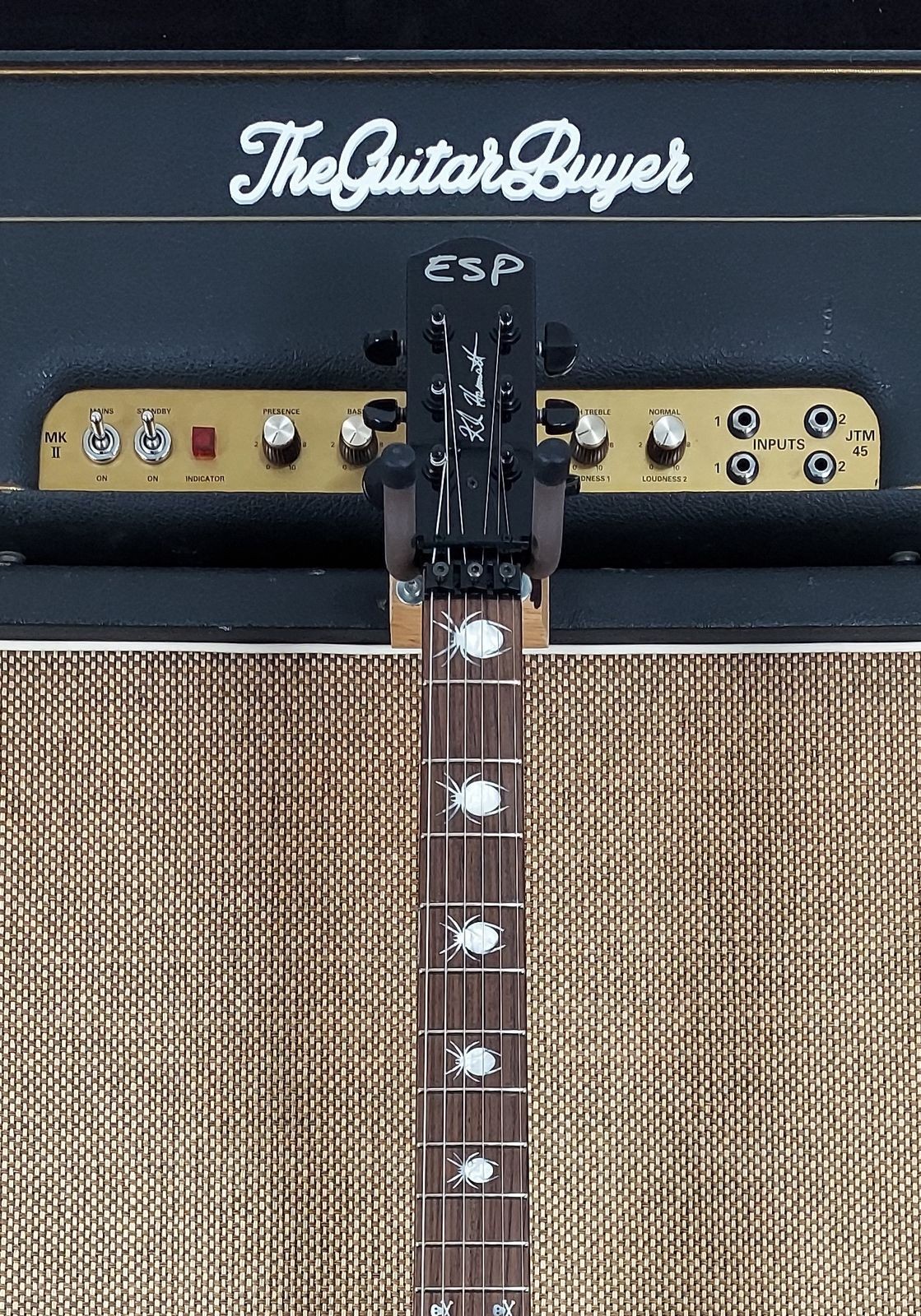 2023 ESP KH-3 Kirk Hammet COA Included Neck Thru! (330)