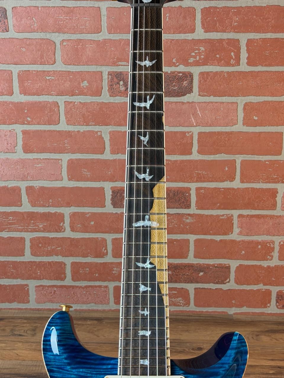 PRS Santana Retro 10-Top Ziricote Fingerboard Electric Guitar – Custom Blue