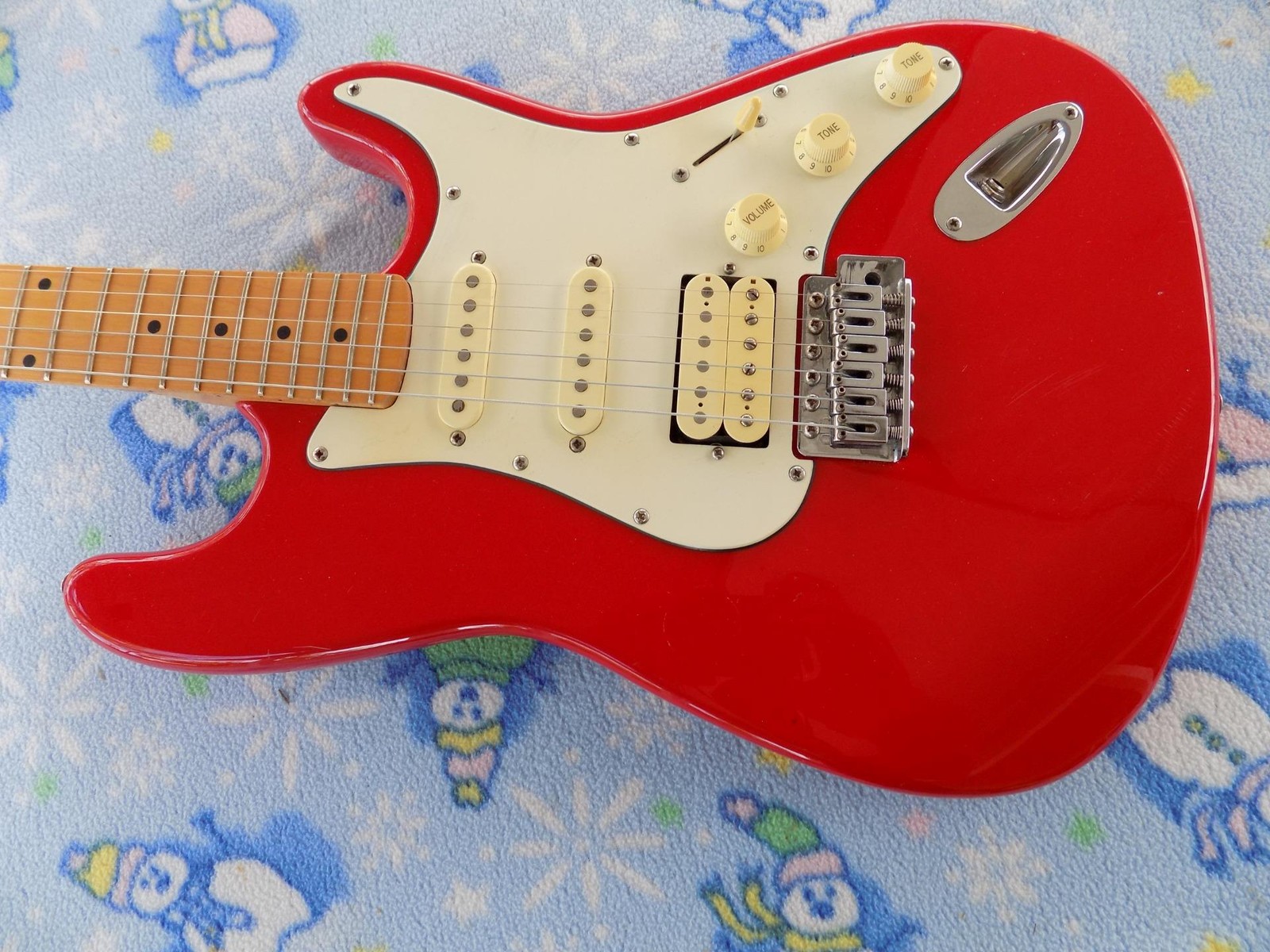 1999 Epiphone Fat-210 SSH “Batwing” Strat,Indonesian Made ,Custom Wiring, Cool