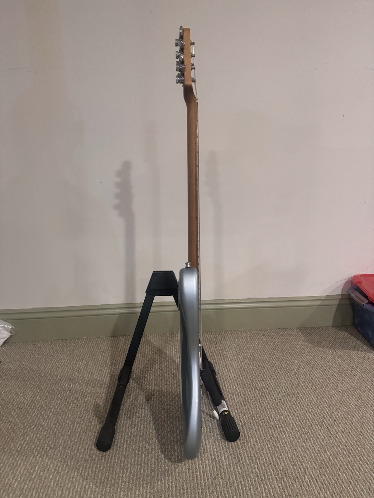 Sterling by Music Man Cutlass HSS Electric Guitar Firemist Silver With Hard Case