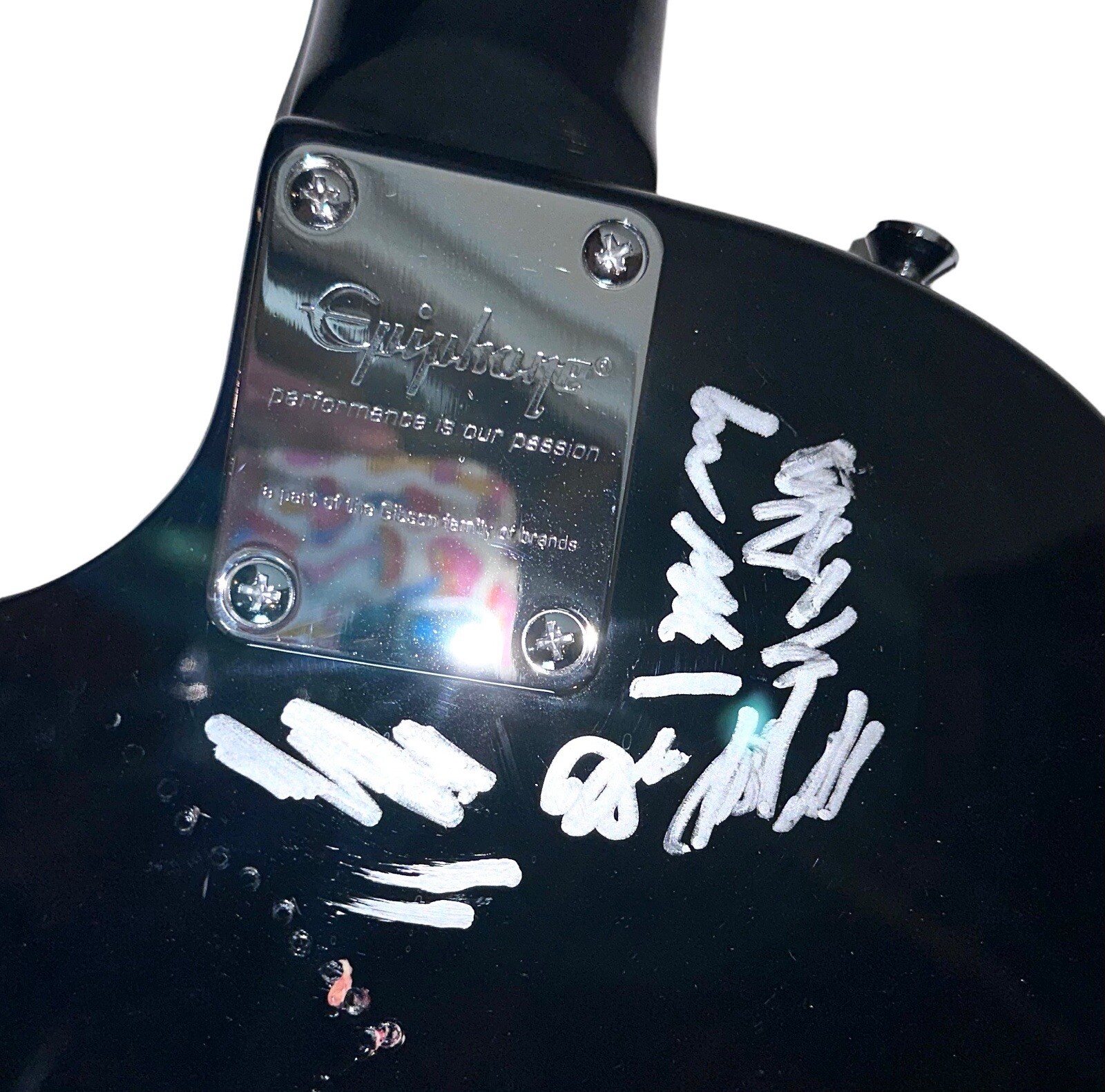 Autographed Quiet Riot Band Signed Les Paul Guitar 4 Signatures + Beckett COA