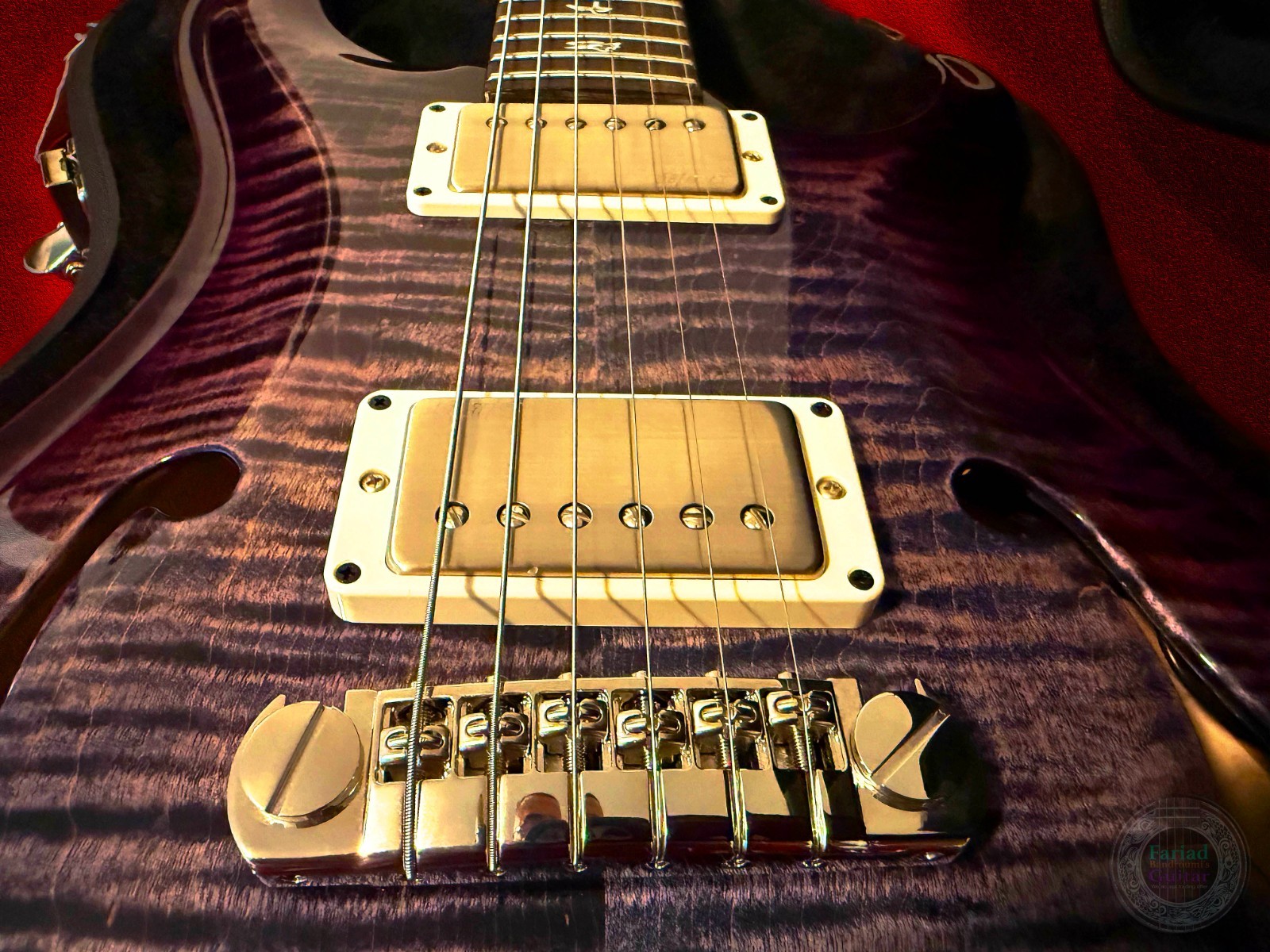 PRS Hollowbody II Piezo Hollow Body, Custom Purple Mist Finish( “Brand New” )