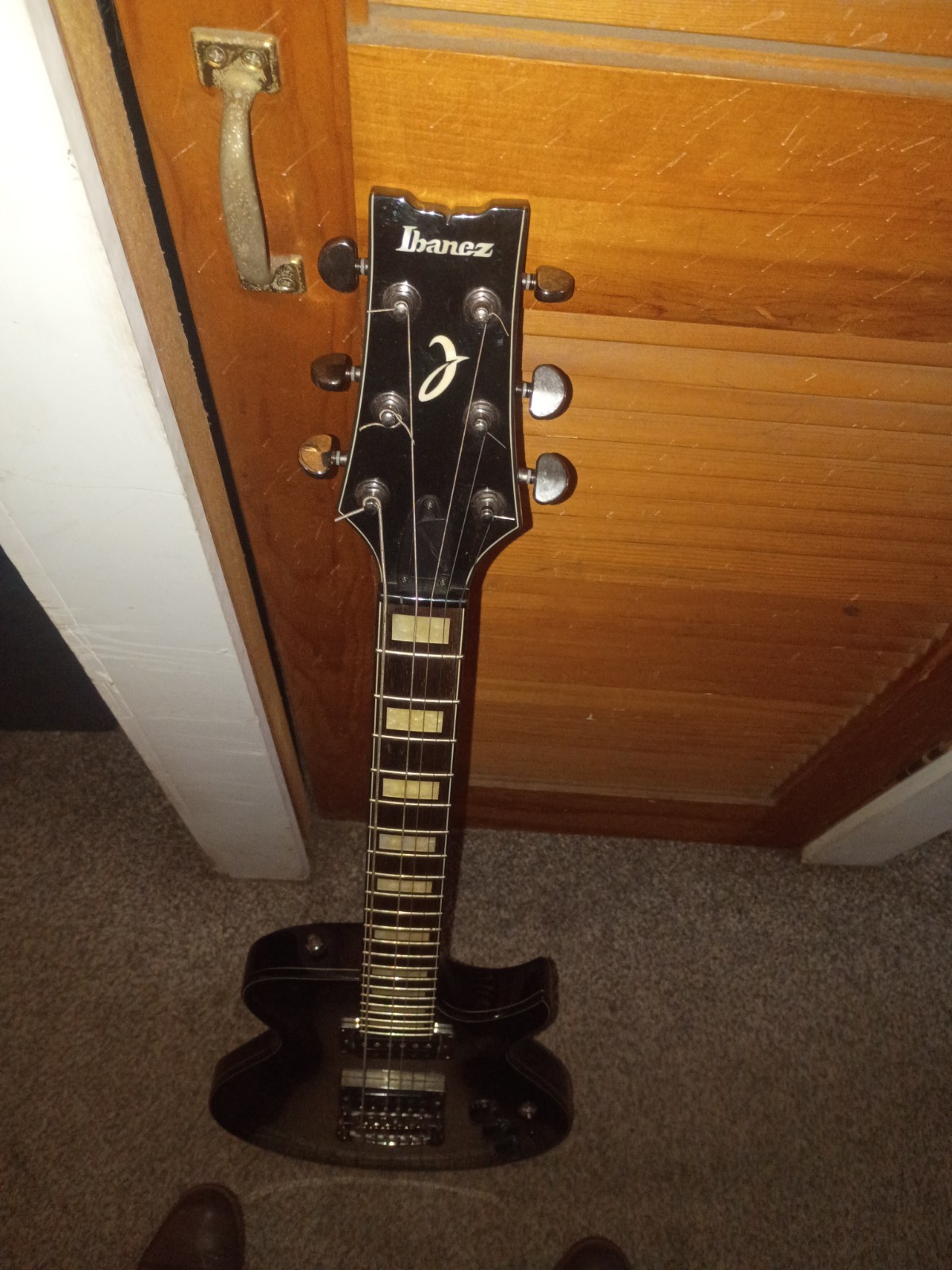 Ibanez N427 Single Cutaway 6 String Electric Guitar Black/Silver