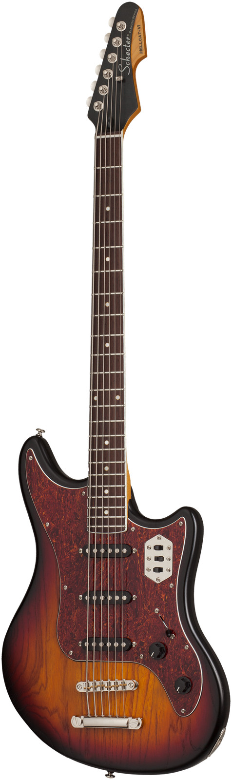SCHECTER Hellcat VI 3-Tone Sunburst E-Guitar