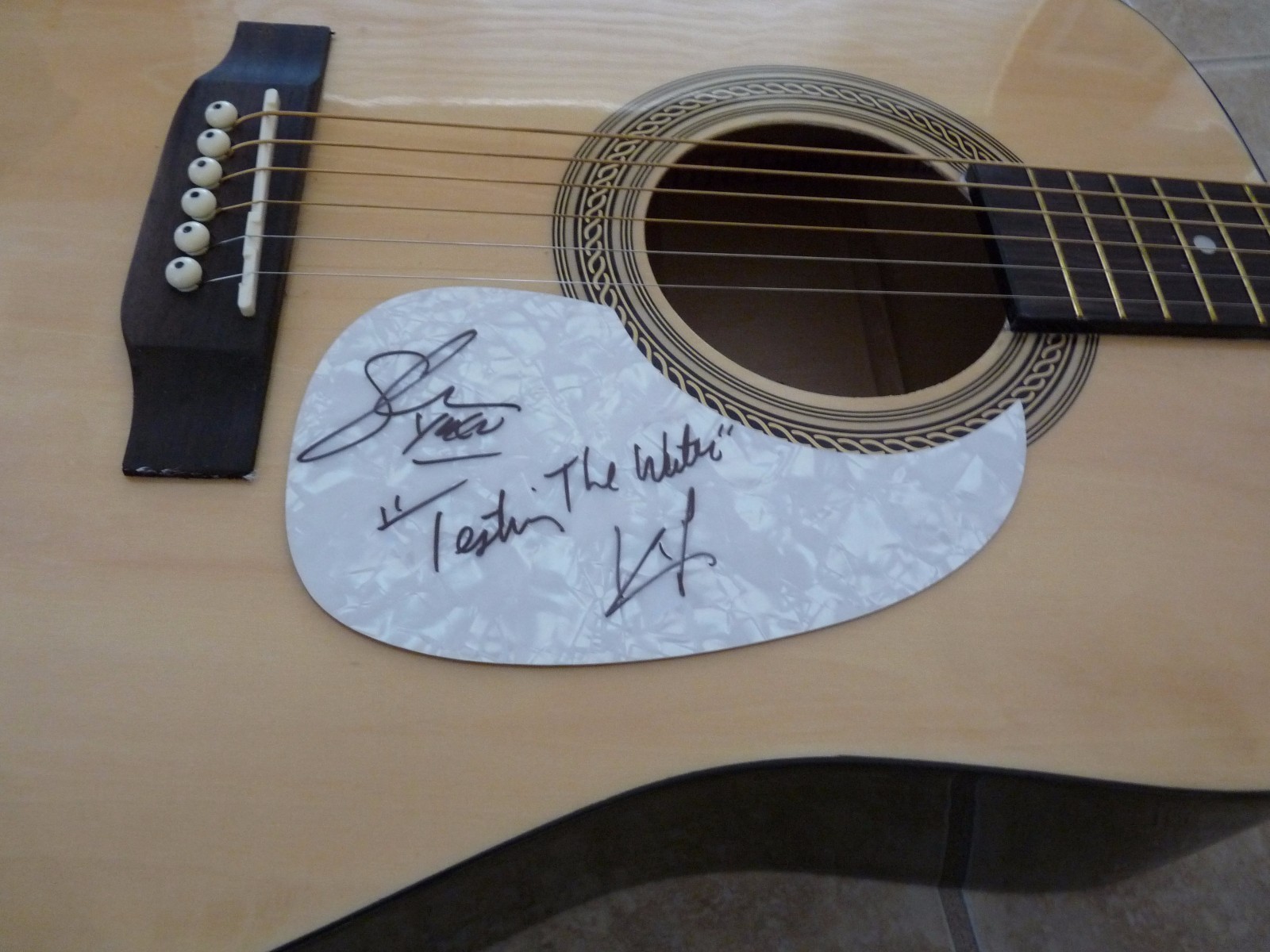 Thompson Square Signed Autographed Acoustic Guitar W/ Lyrics Guaranteed