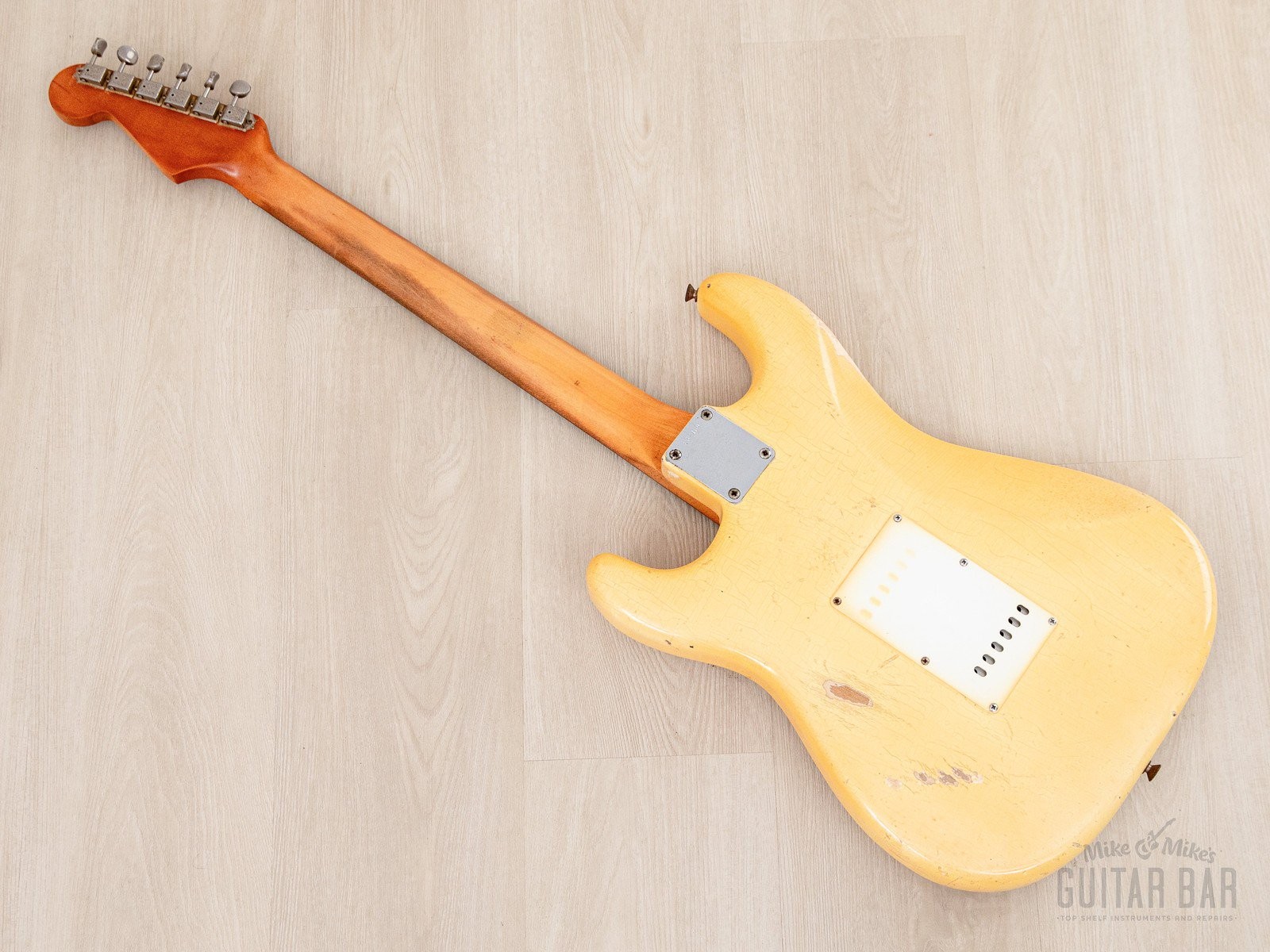 1965 Fender Stratocaster Vintage Guitar Olympic White w/ Case