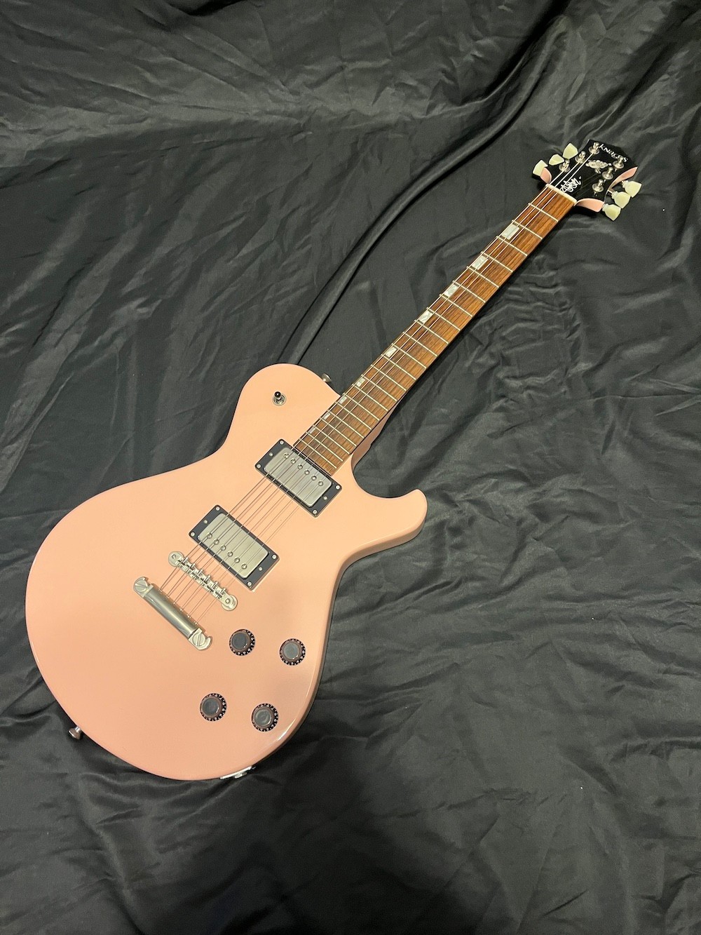 2024 Knaggs SSC-J Steve Stevens Signature Guitar in Shell Pink-OHSC-Signed Back