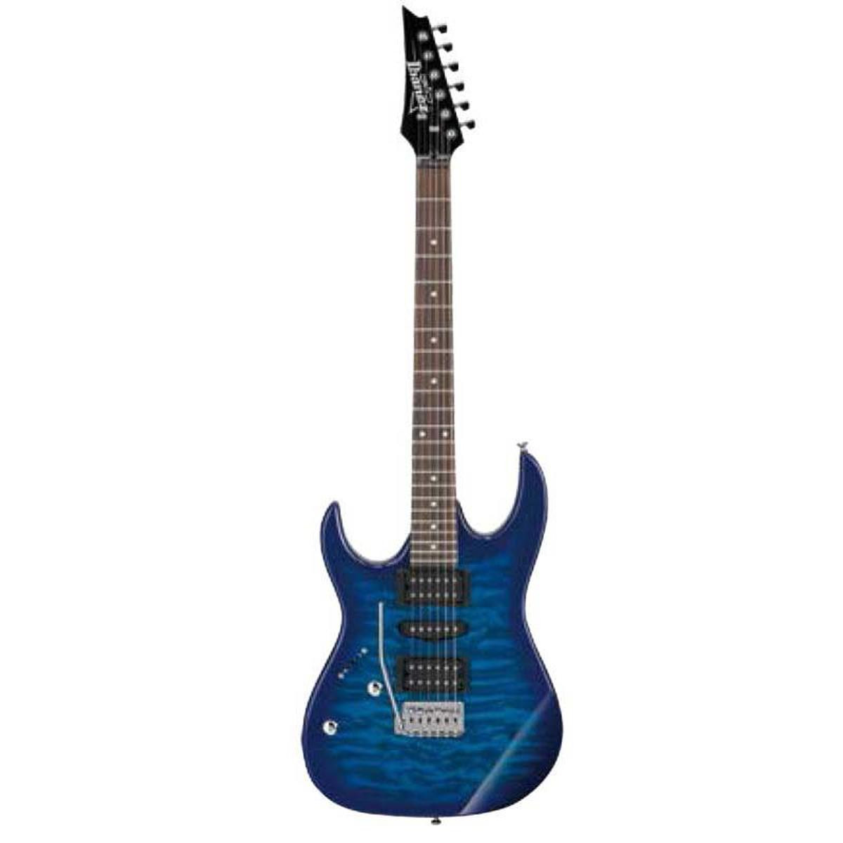 Ibanez Gio GRX70QAL Left-Handed Electric Guitar, Jatoba Fingerboard,Blue Burst