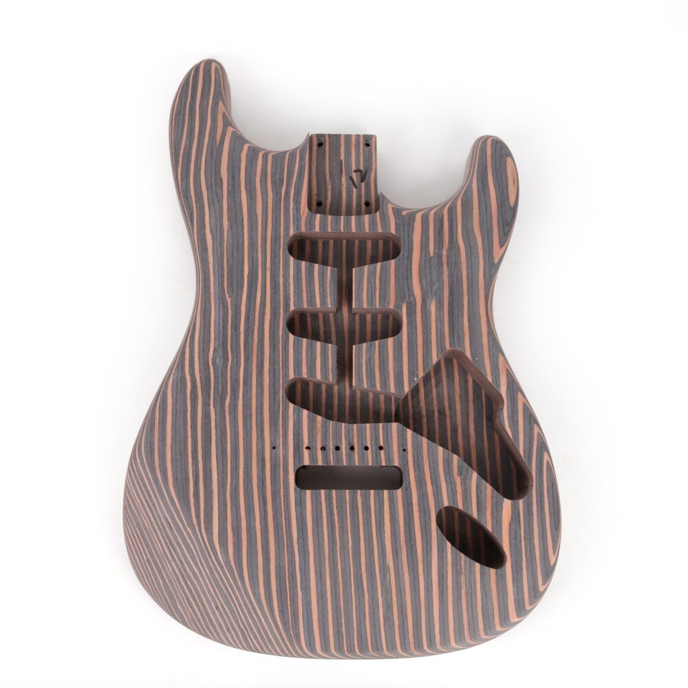 2025 DIY 6 Six String Electric Guitar Kit Zebrawood Body Neck Fingerboard