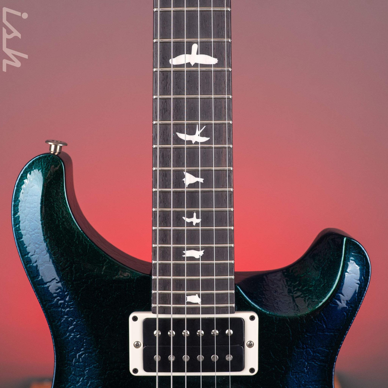 PRS CE 24 Special Green to Blue Colorshift Crackle w/ Black Satin Neck Sprayer’s