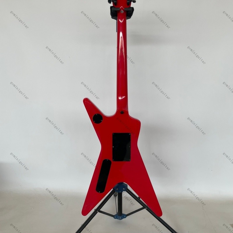 solid Dimebag electric guitar red Lightning tremolo bridge Rounded fret Edge
