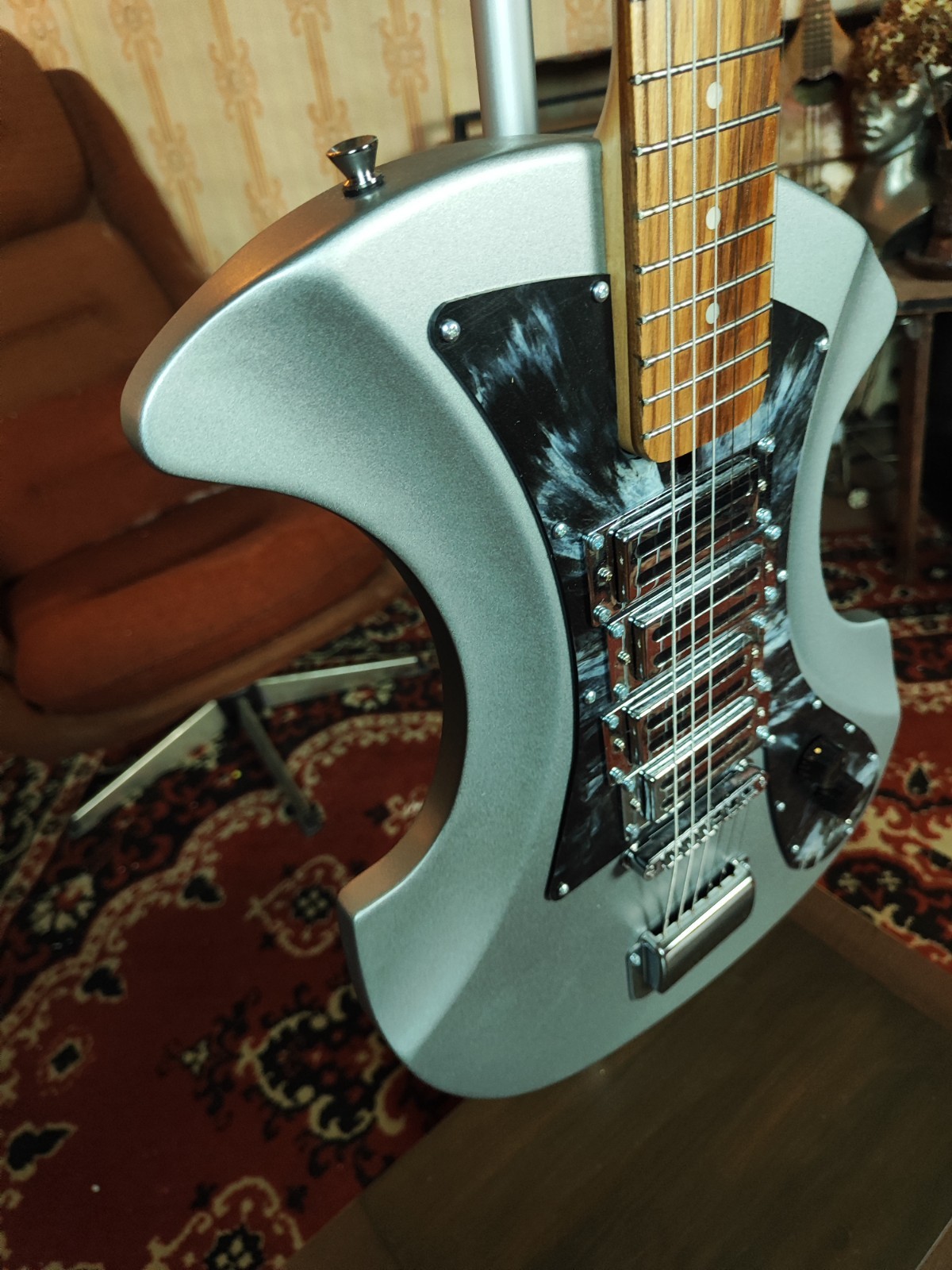 Orfeus Pirin Style Guitar Retro Eastern Europe Design USSR Reissue