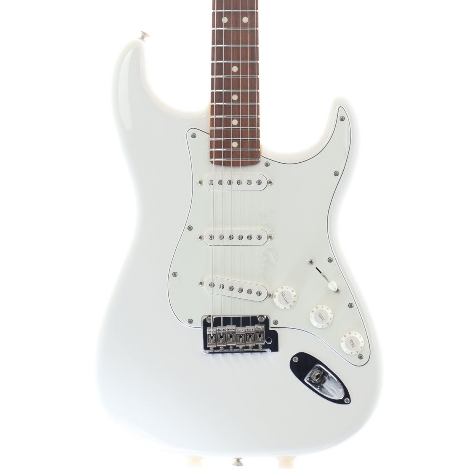 Fender Mexico Player Stratocaster Polar White Used 2020 Alder Body w/Soft Case