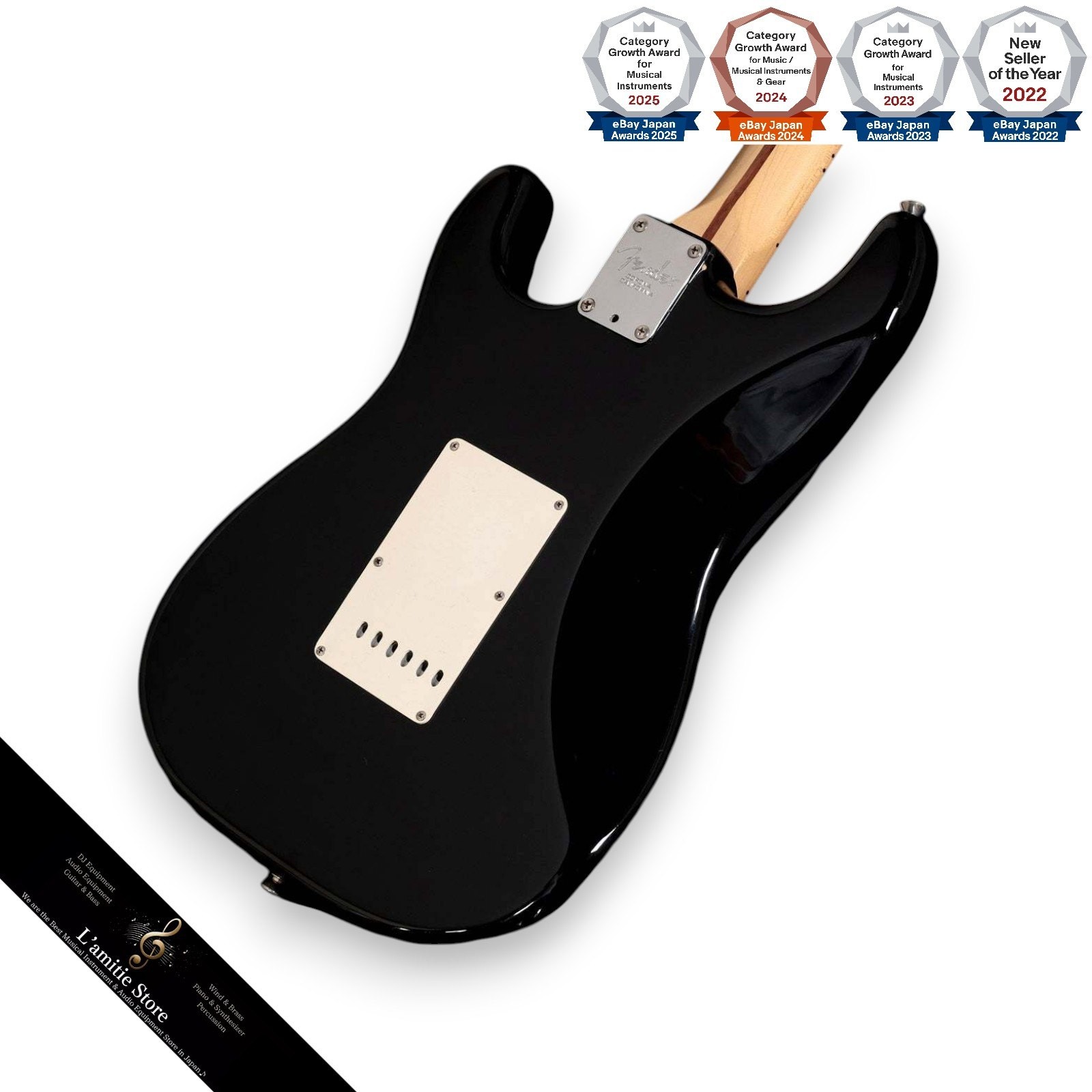 Fender Eric Clapton Stratocaster Black with Vintage Noiseless Pickups 2003