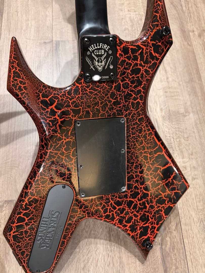 B.C. Rich Warlock Stranger Things Eddie Munson Model Limited to 2000 #069