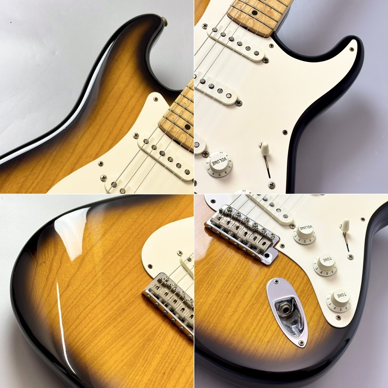 Fender Custom Shop 1954 Stratocaster -2 Tone SUNBURST- Used Electric Guitar 1993