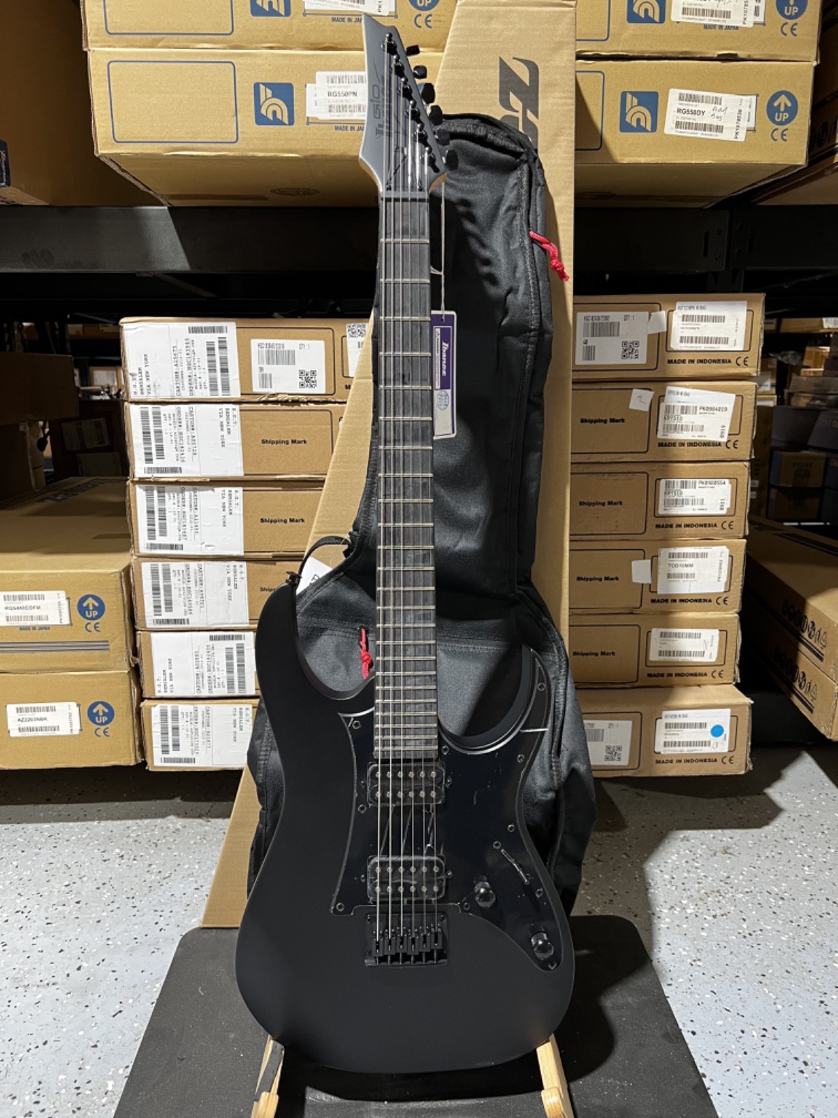 Ibanez Gio GRGR131EX Electric Guitar – Black Flat w/ Gig Bag