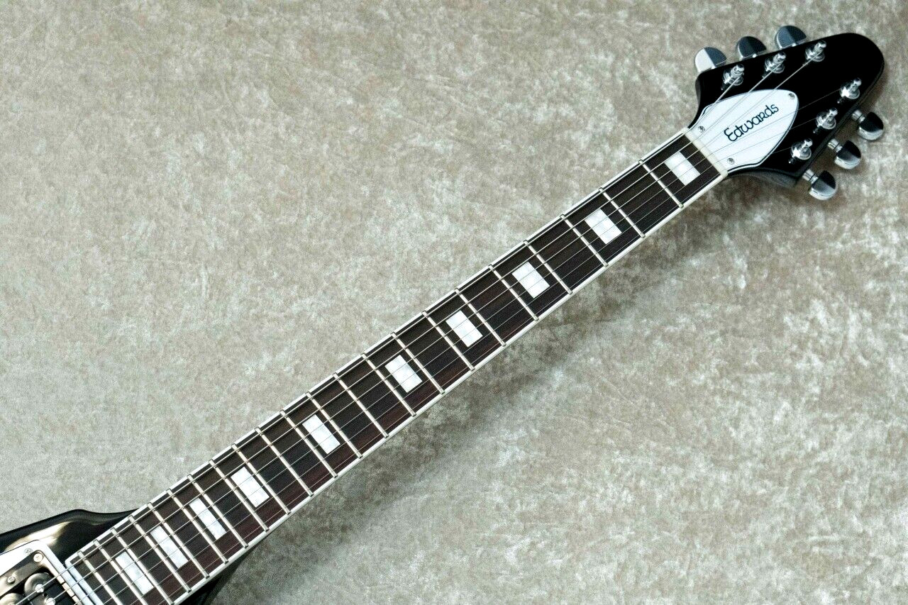 EDWARDS E-FV-LTD Flying V type Black Electric Guitar From Japan
