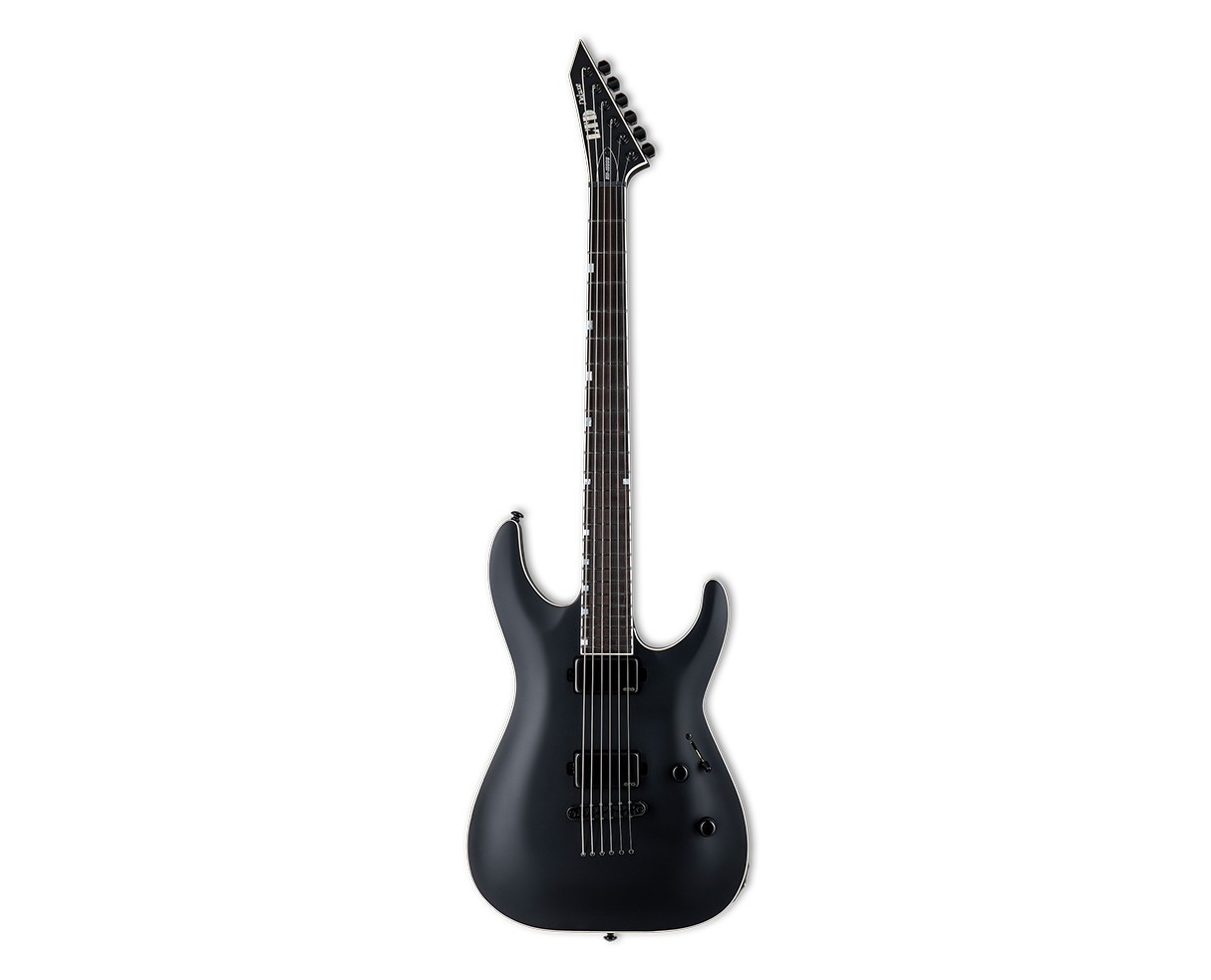 ESP LTD MH-1000 Baritone Electric Guitar – Black Satin – B-Stock