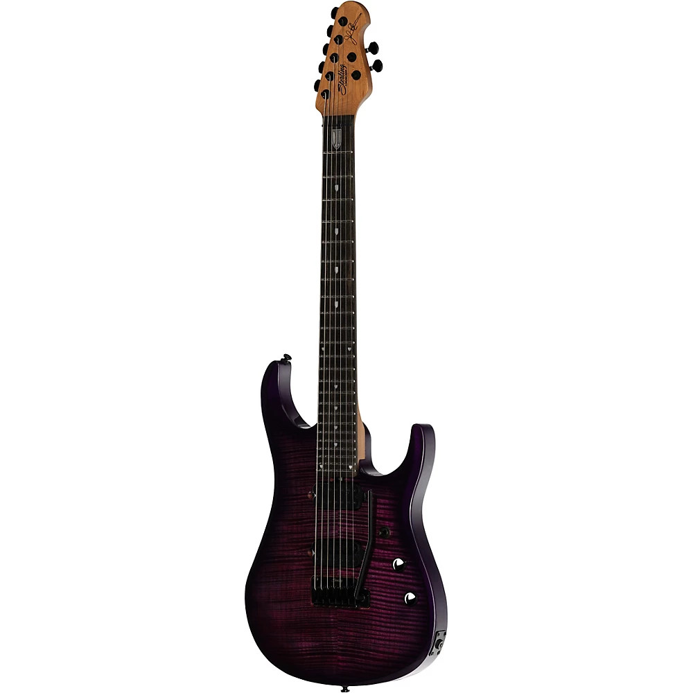 Sterling by Music Man JP157 with DiMarzio Pickups 7String Guitar Purple Nebula