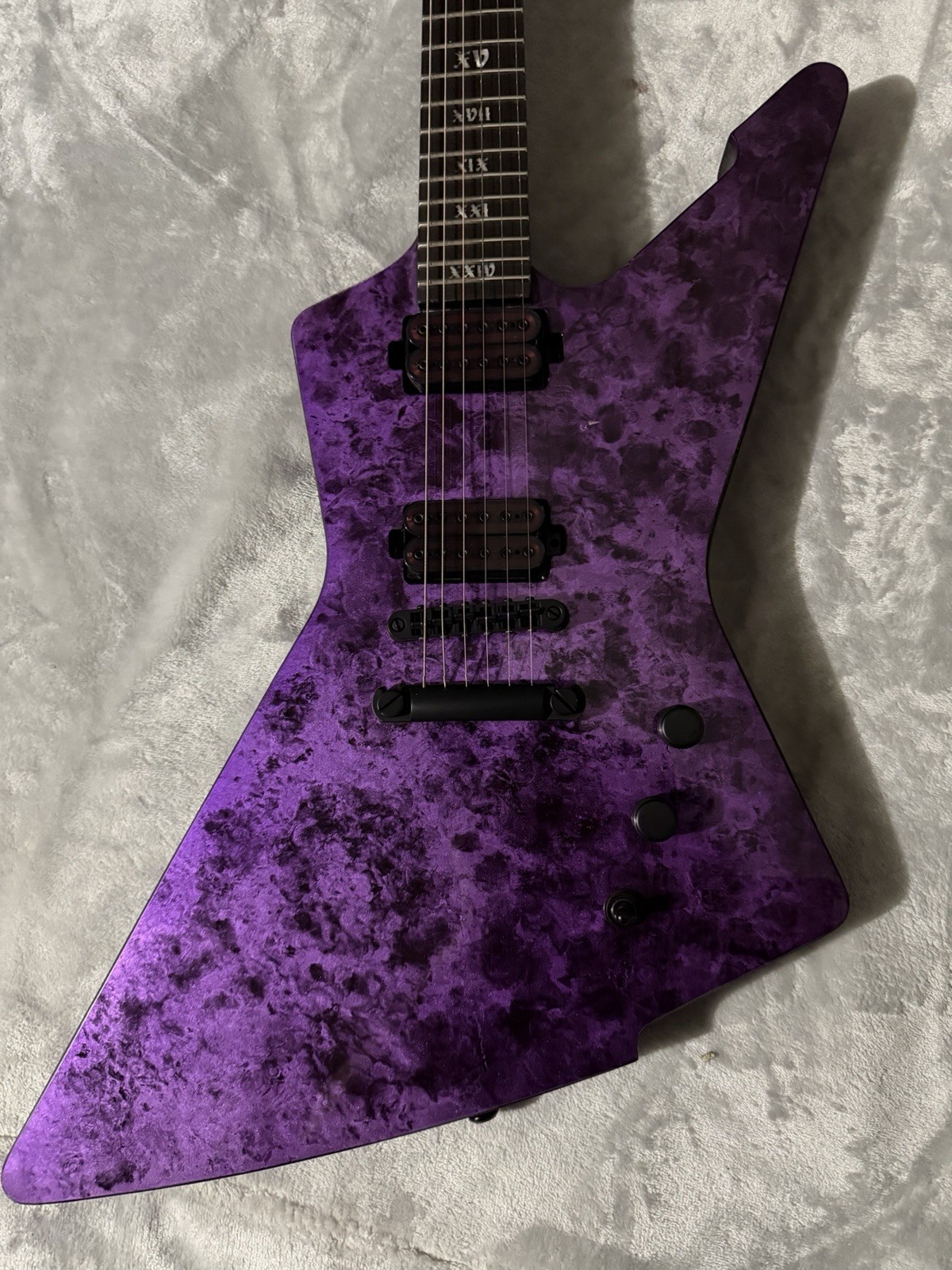 Schecter E-1 apocalypse Guitar Purple Reign Solid Body 6 String Right-Handed