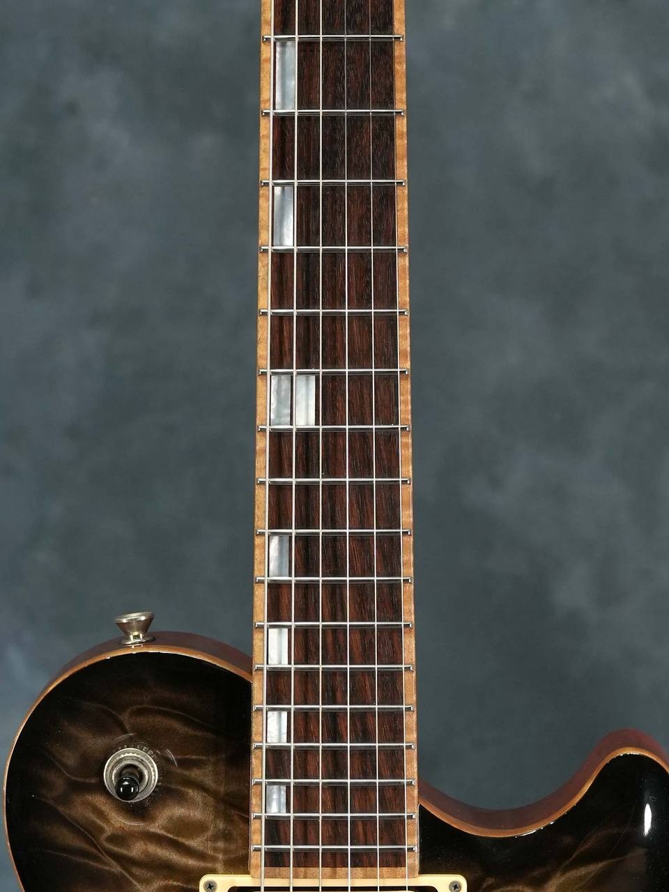 David Thomas McNaught Vintage Single Cut Diamond Quilt Rattlesnake Guitar Used