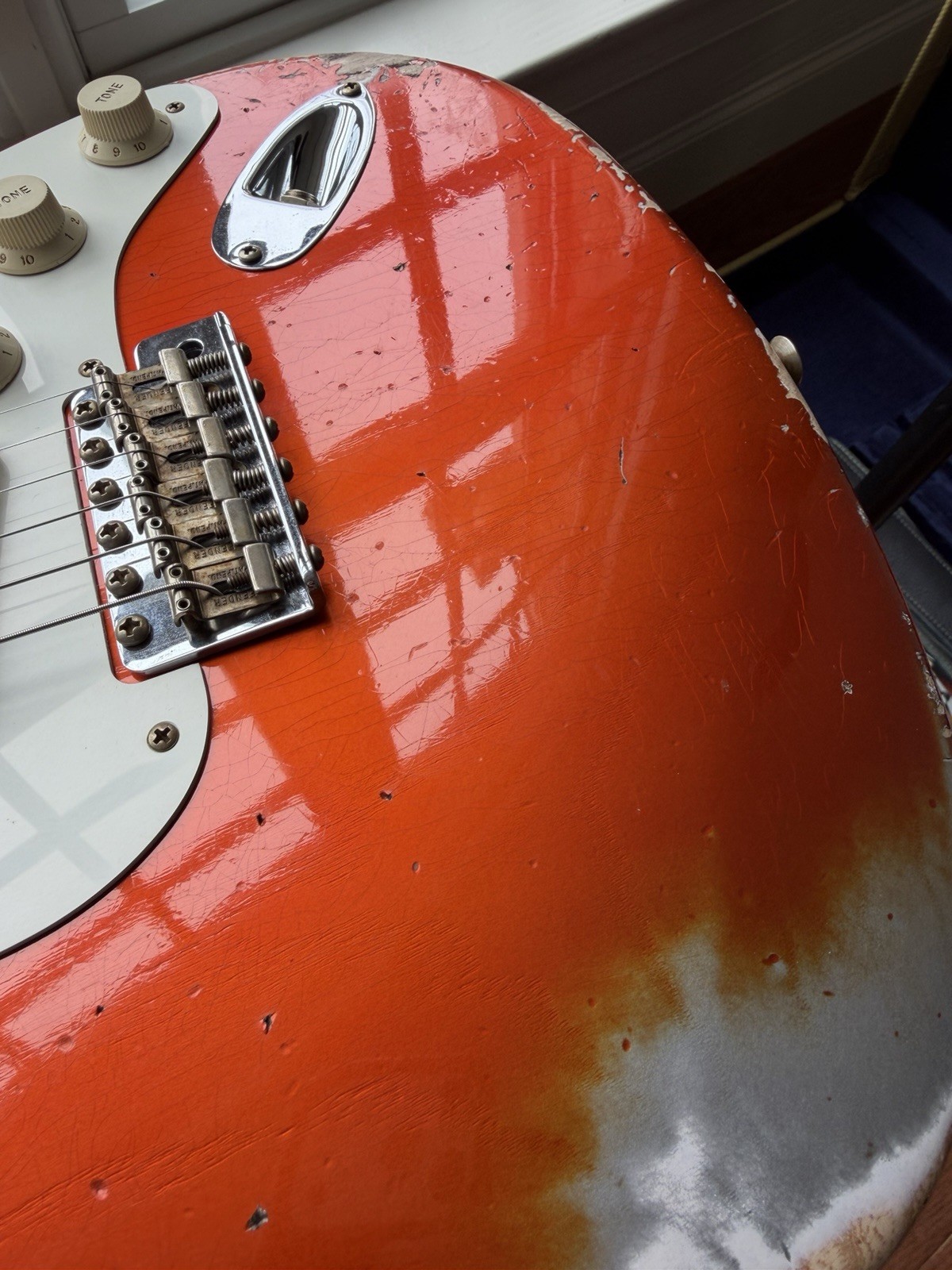 2025 Fender Custom Shop ‘57 Stratocaster SR25 Heavy Relic – Aged Candy Tangerine