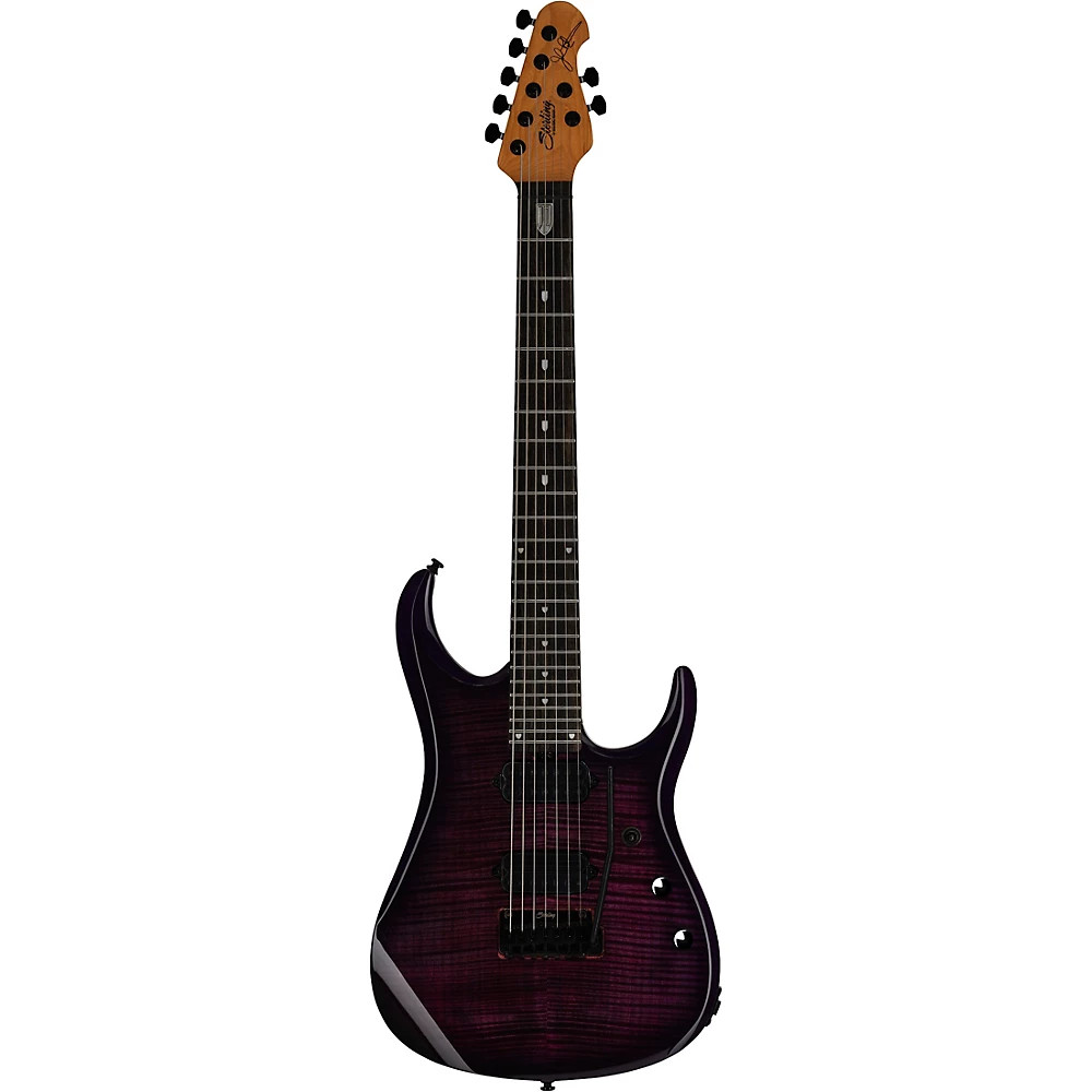 Sterling by Music Man JP157 with DiMarzio Pickups 7-String Guitar Purple Nebula
