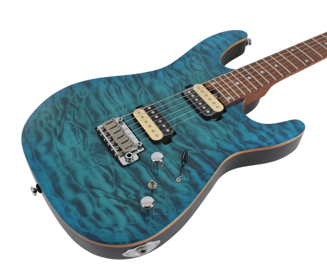 Swing Modern Player Aqua M Roasted Maple Neck Stainless Frets Recessed Bridge