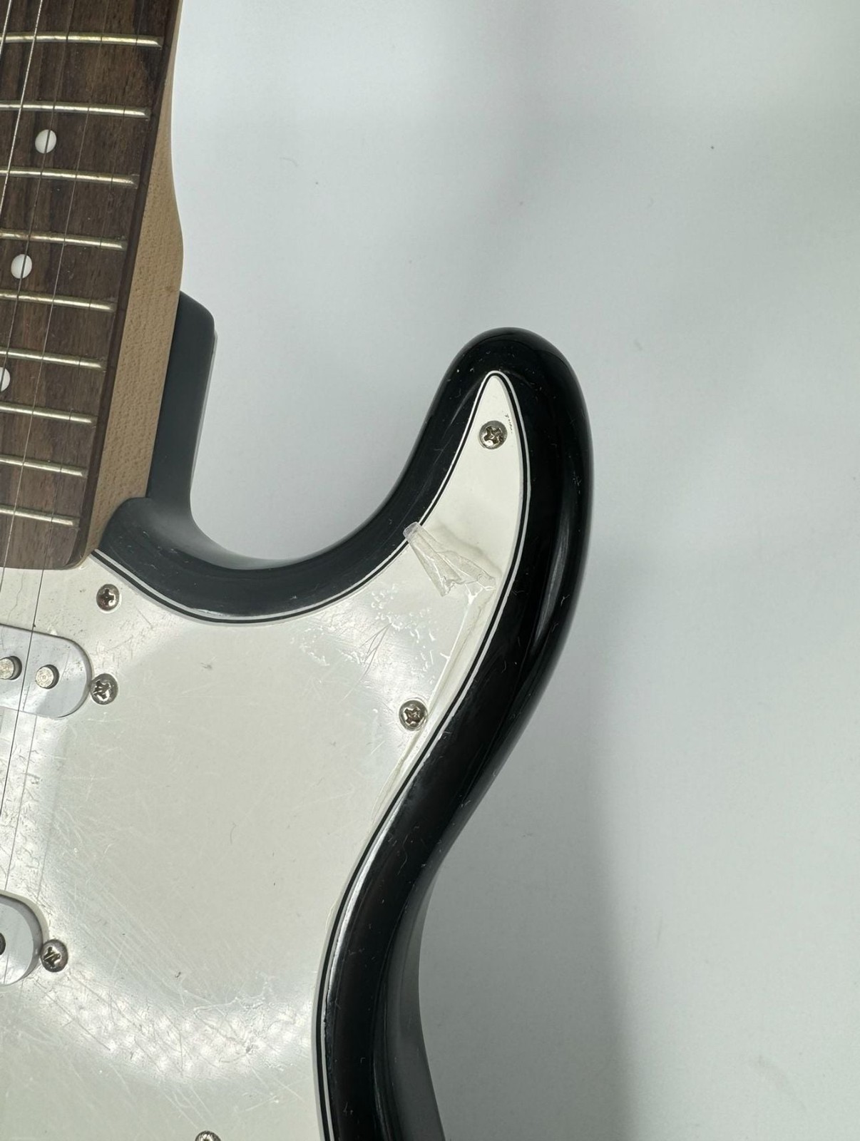 Fender Squier Black Hard Rock Cafe Strat Electric Guitar